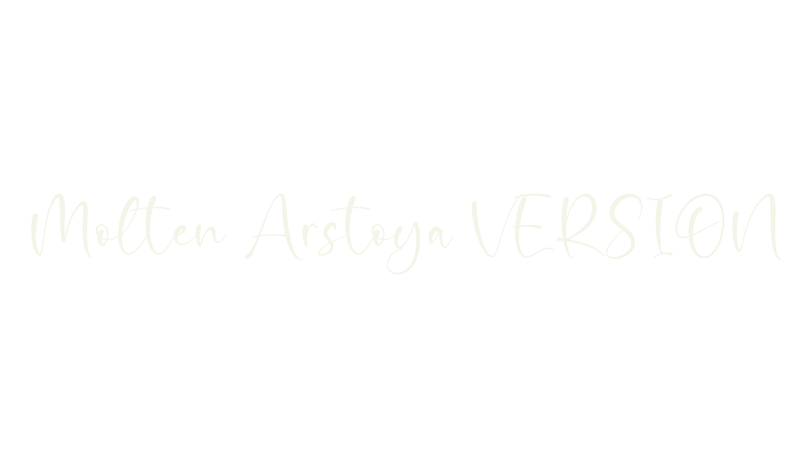 Molten Arstoya VERSION, script font preview