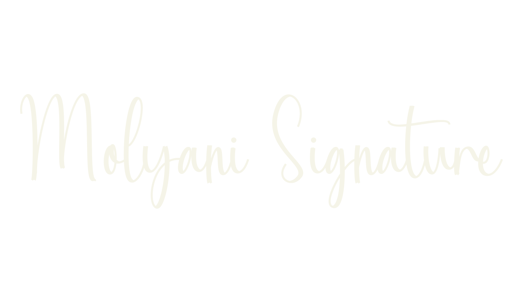Molyani Signature, cool font preview