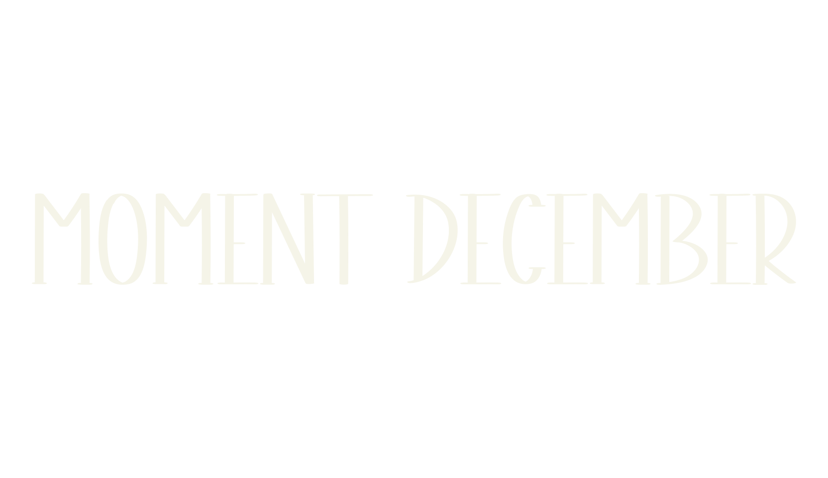 Moment December, wedding font preview