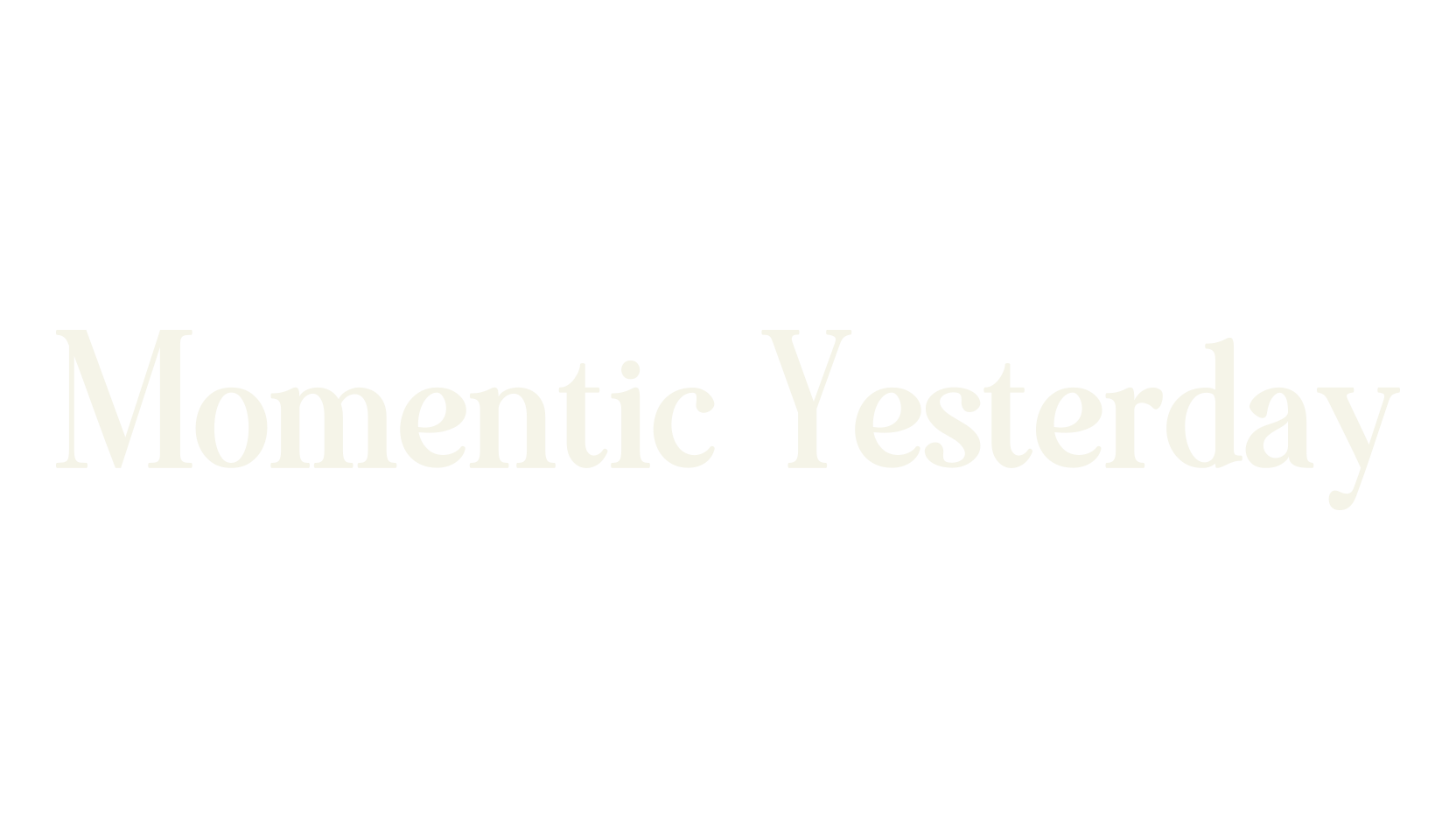 Momentic Yesterday, bold font preview
