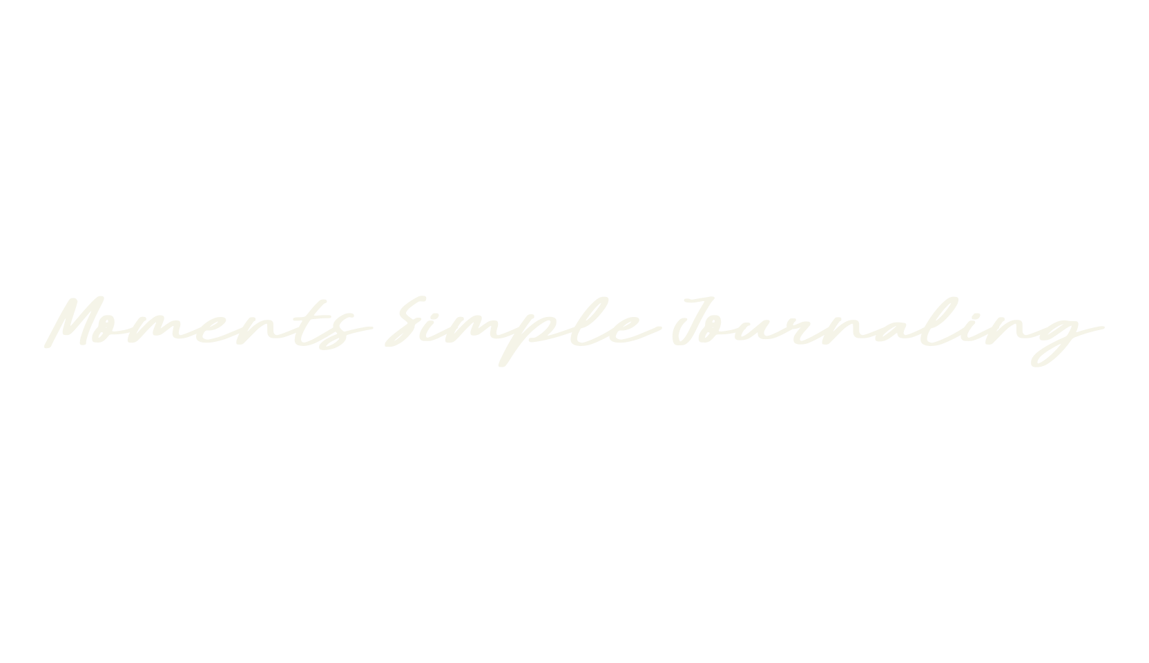 Moments Simple Journaling, script font preview