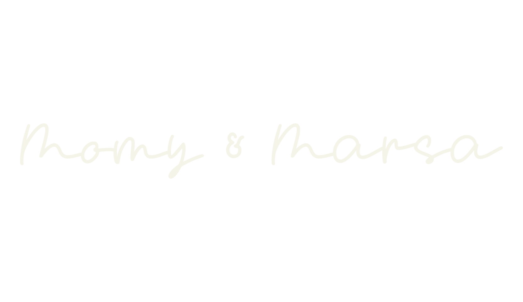 Momy & Marsa, cursive font preview