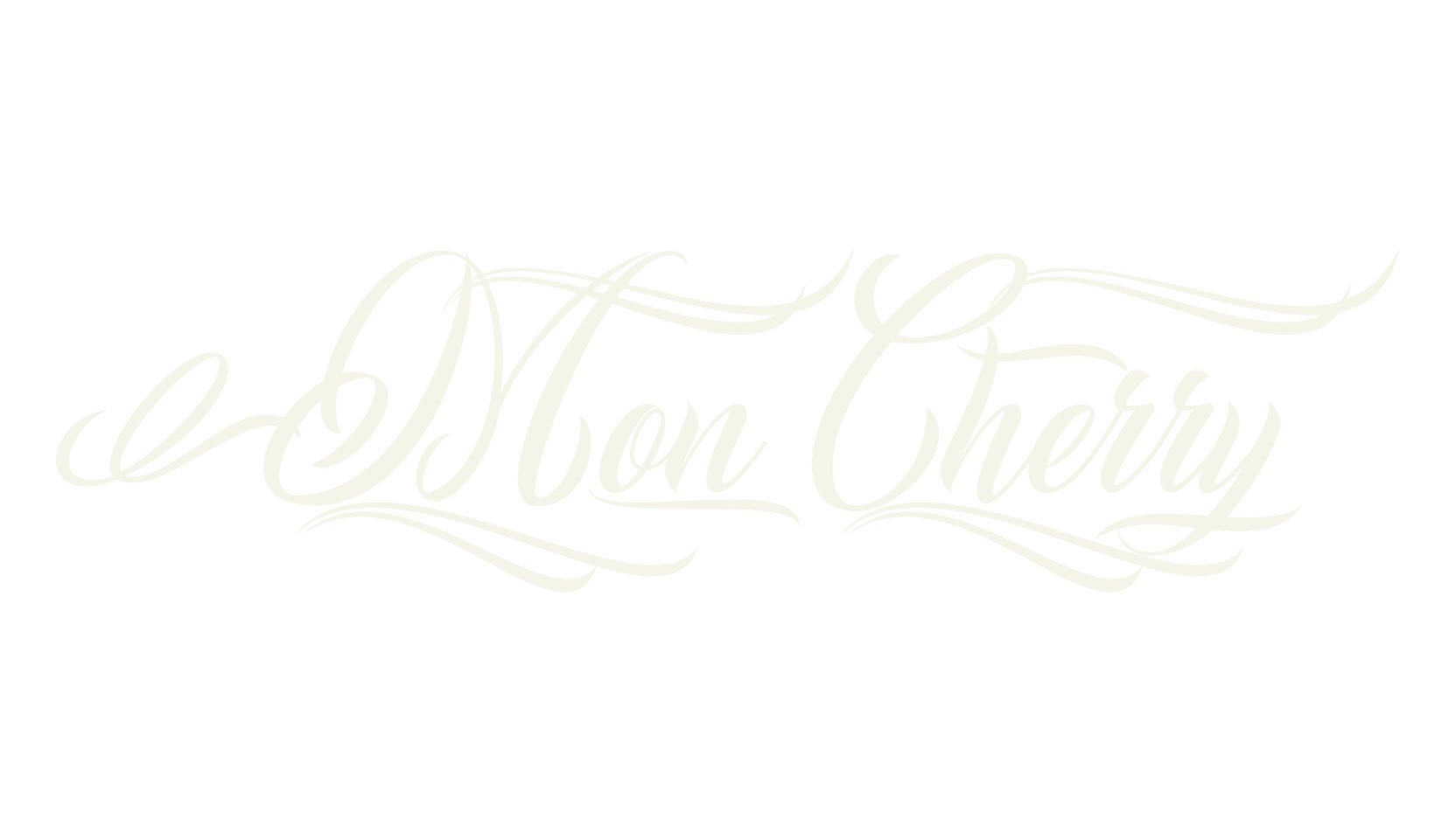 Mon Cherry, fashion script font preview