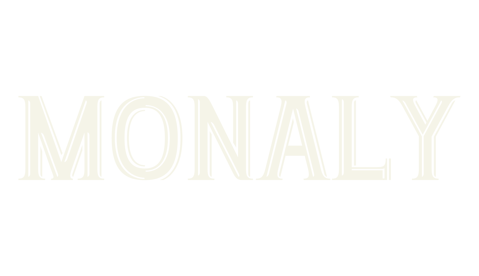 Monaly, serif font preview