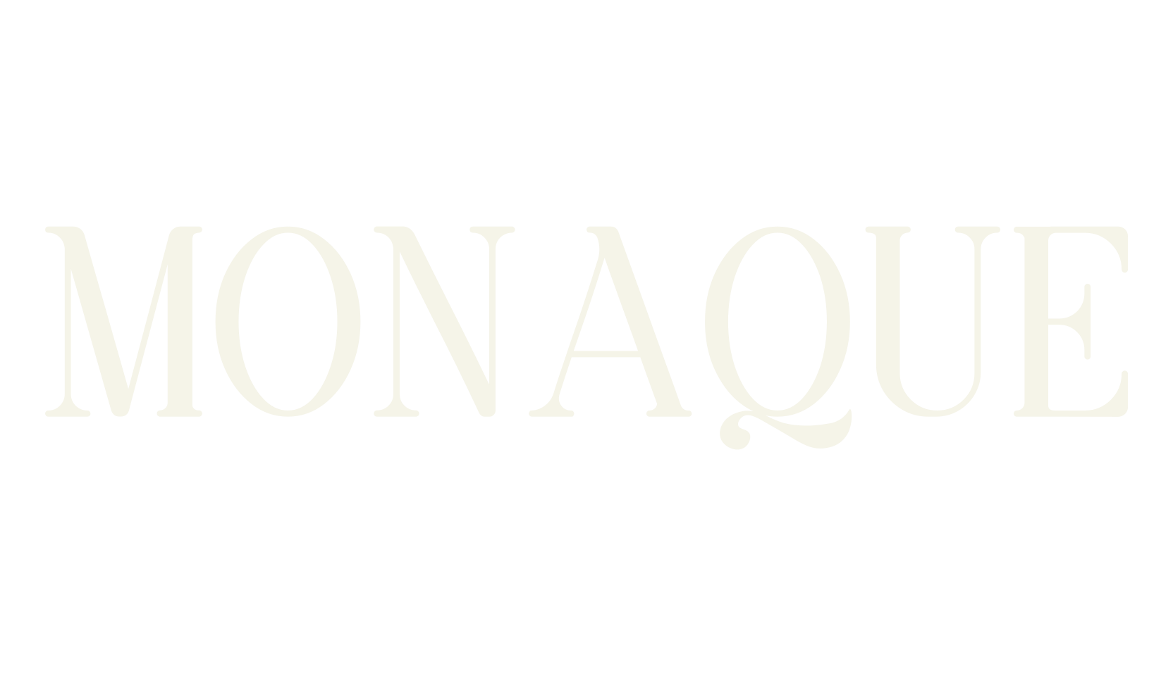 MONAQUE, serif font preview