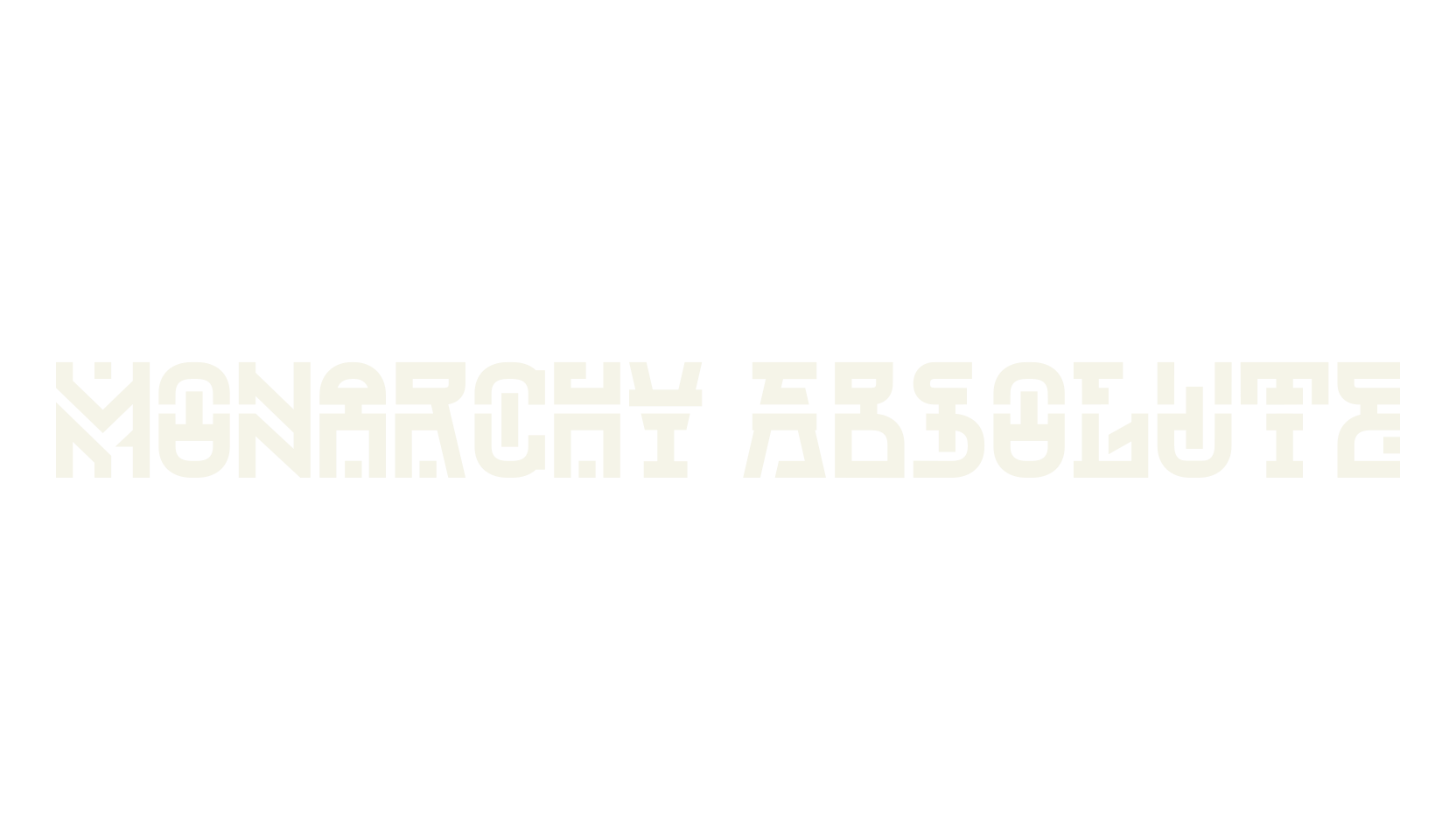 Monarchy Absolute, digital font preview