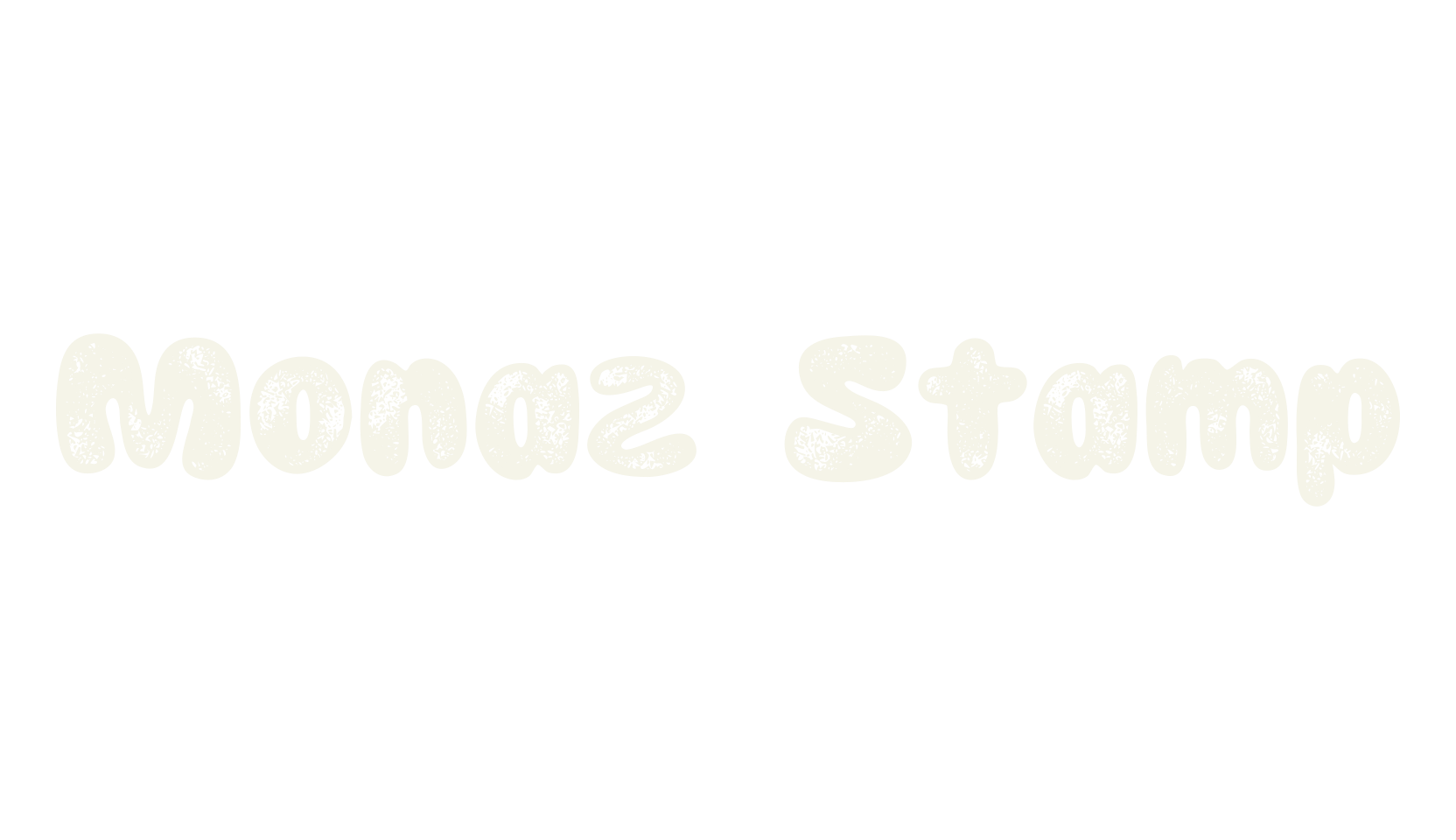 Monaz Stamp, funky font preview