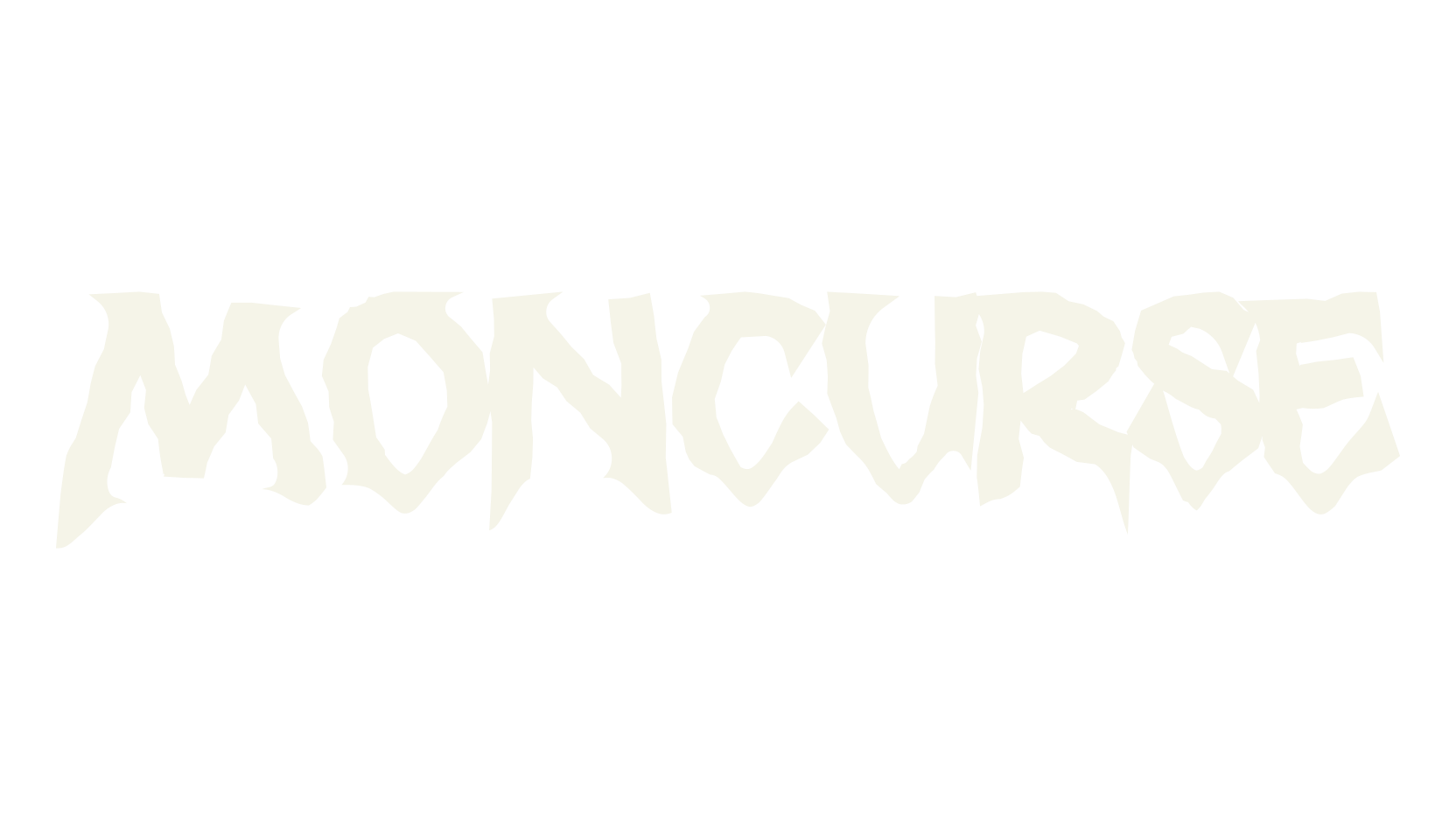 Moncurse, black metal font preview