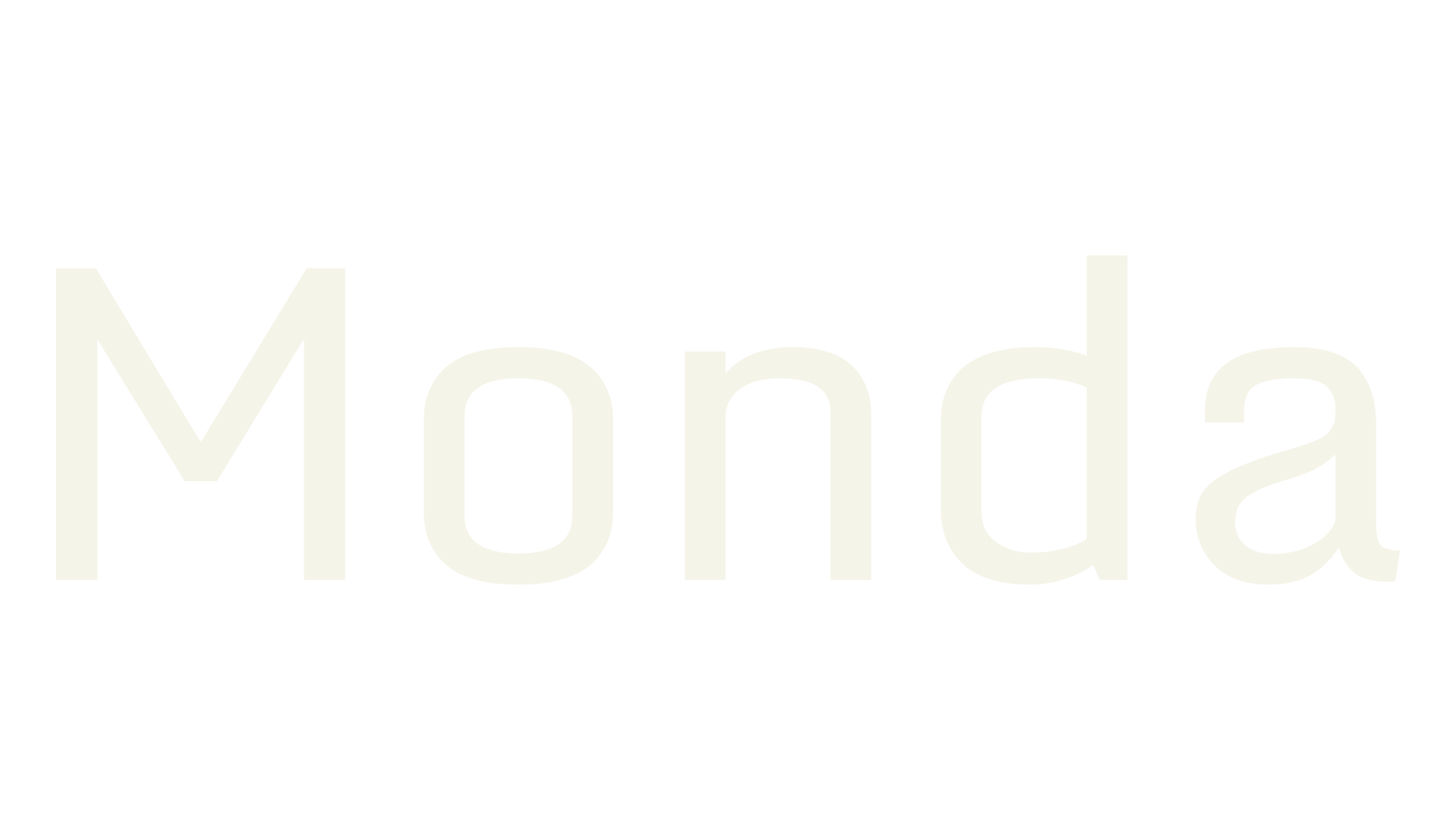 Monda, display font preview