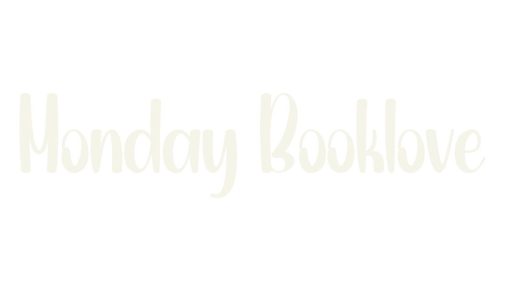 Monday Booklove, handwriting font preview