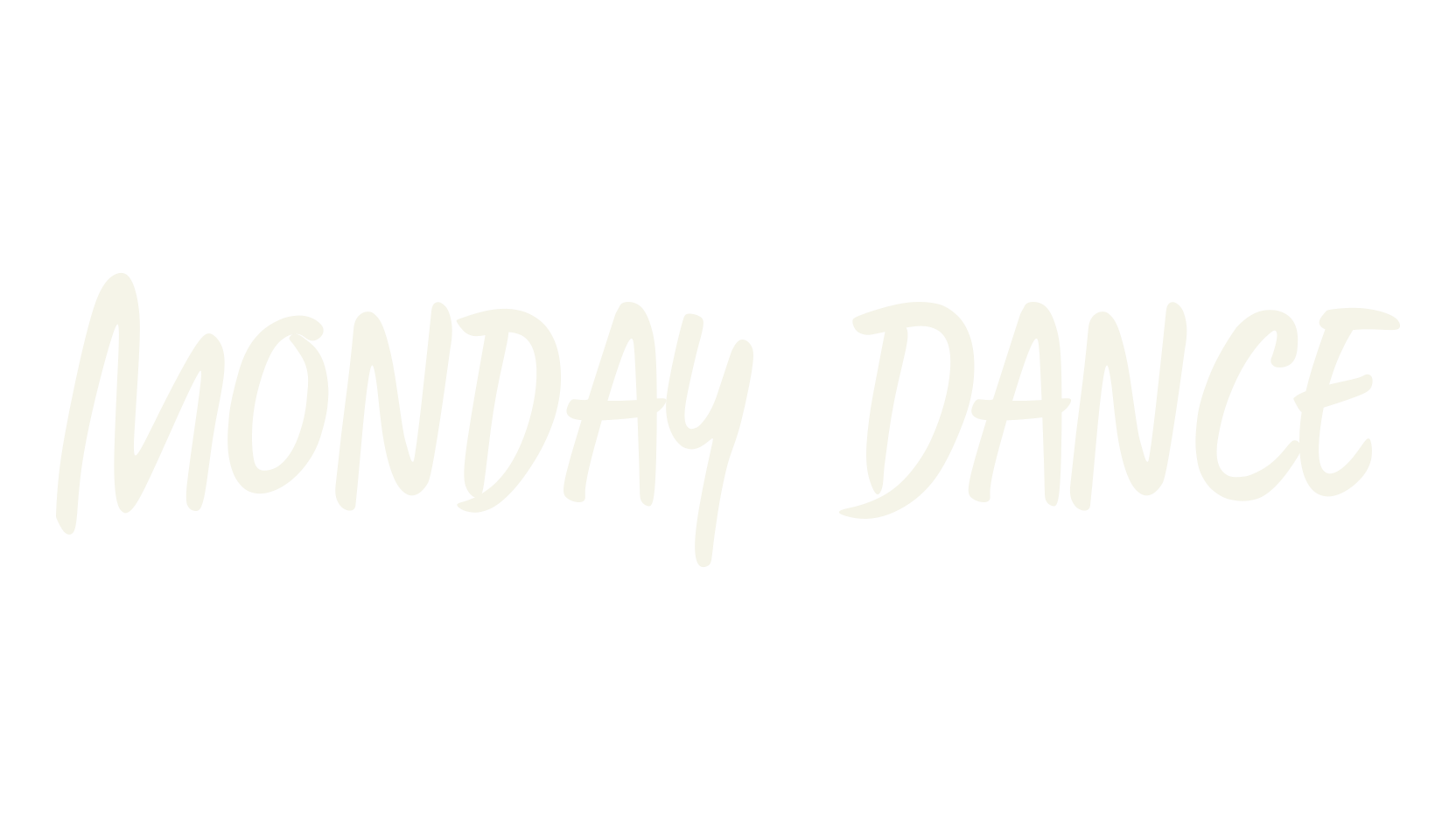 Monday Dance, all caps font preview