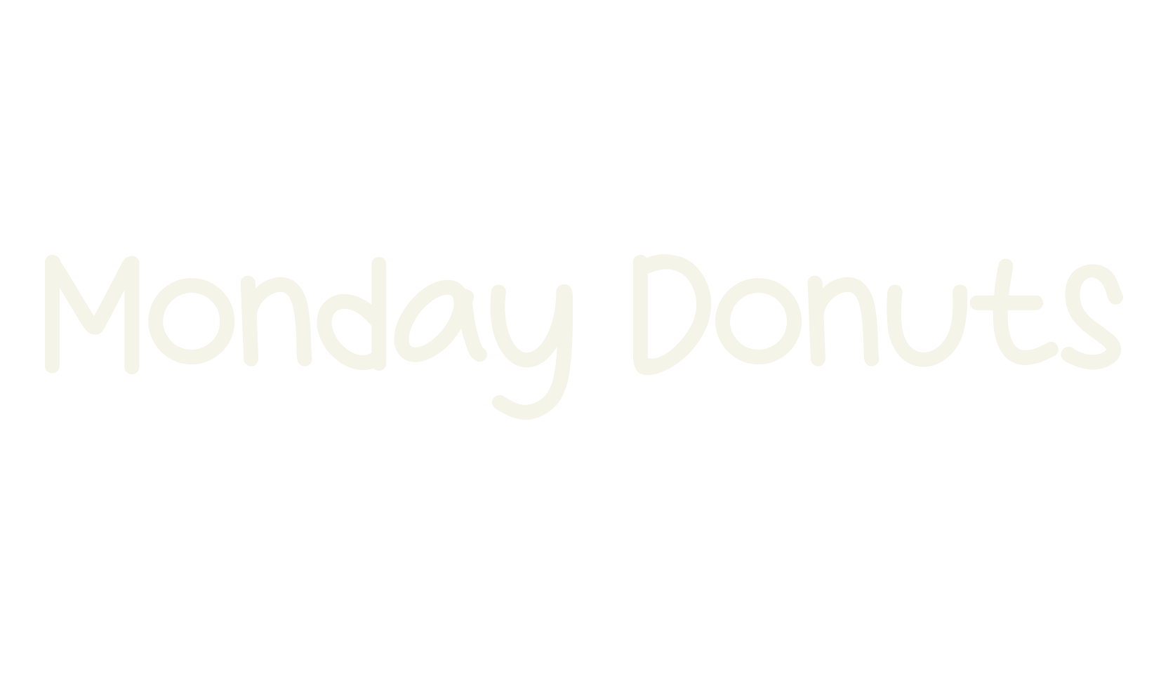Monday Donuts, fashion sign font preview
