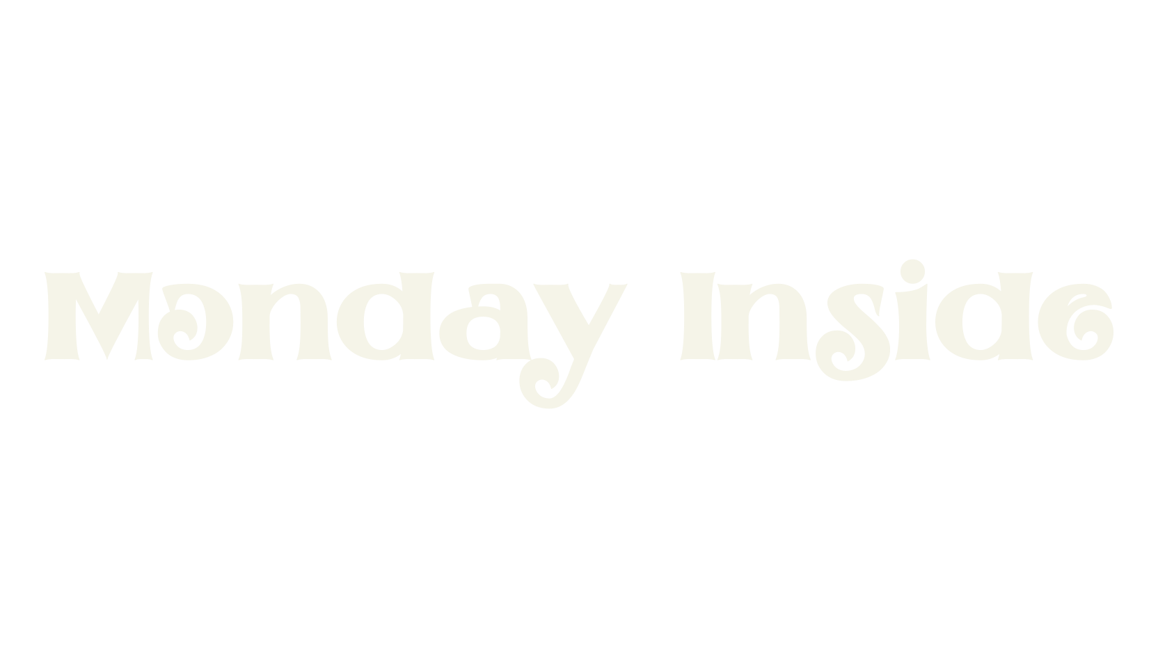 Monday Inside, creative font preview