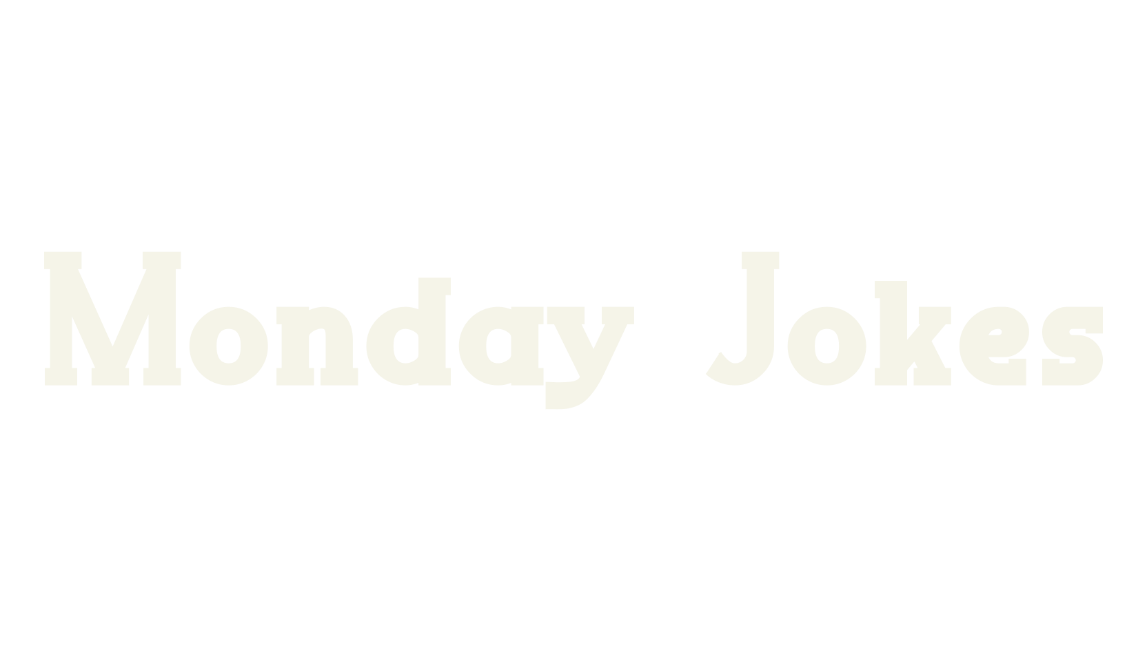 Monday Jokes, cafe font preview