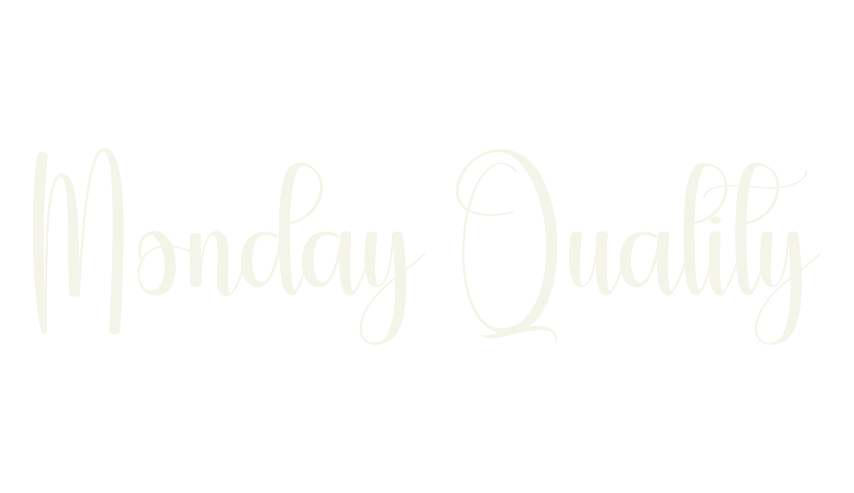 Monday Quality, calligraphy font preview
