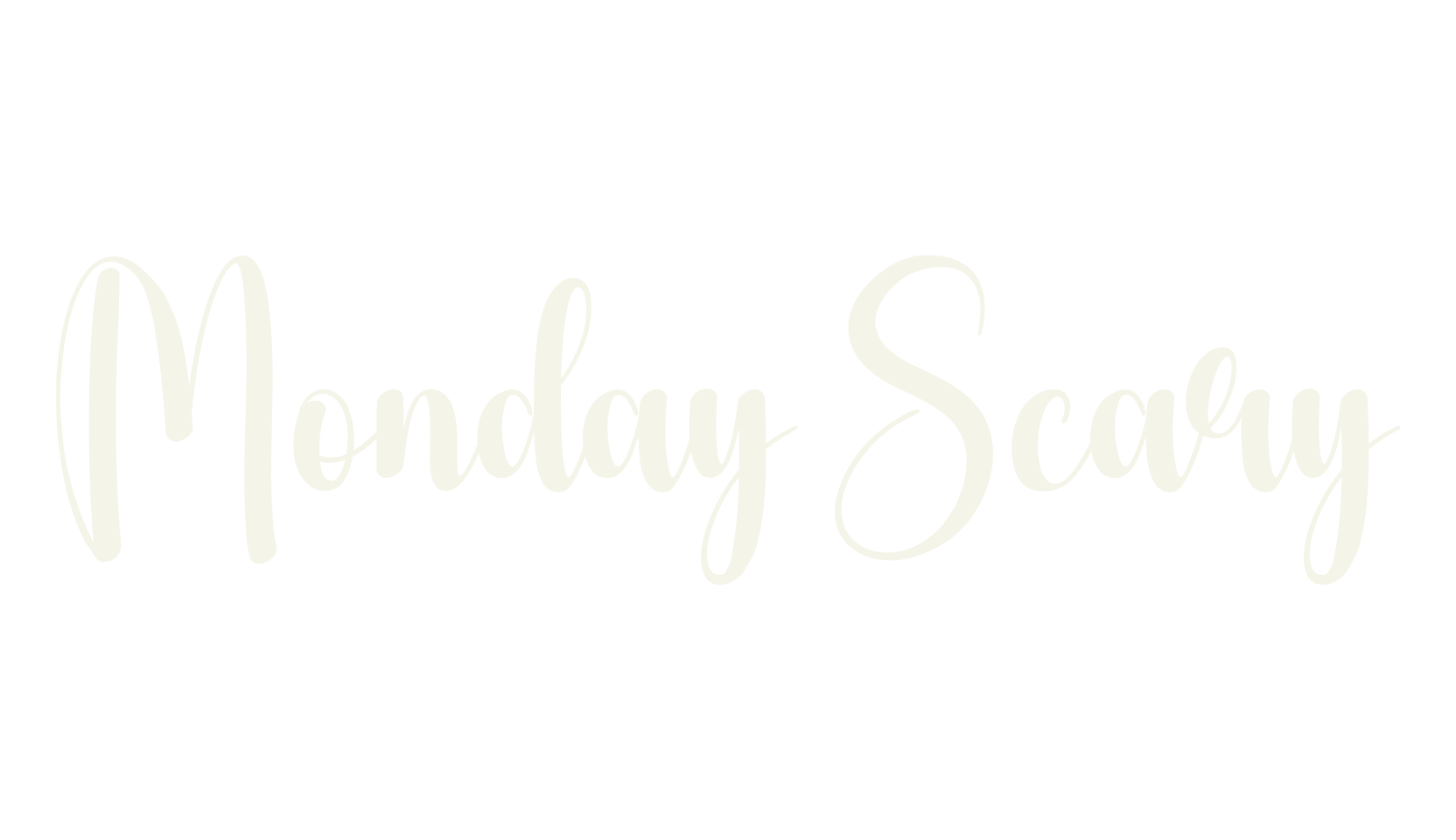 Monday Scary, calligraphy font preview