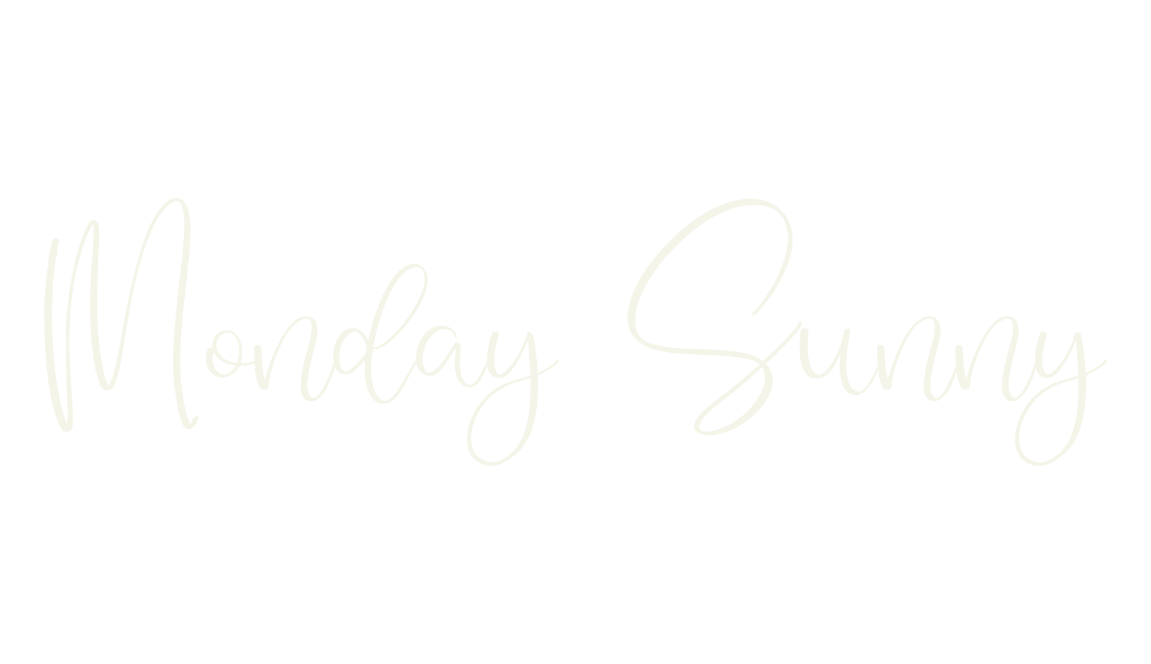 Monday Sunny, thin font preview