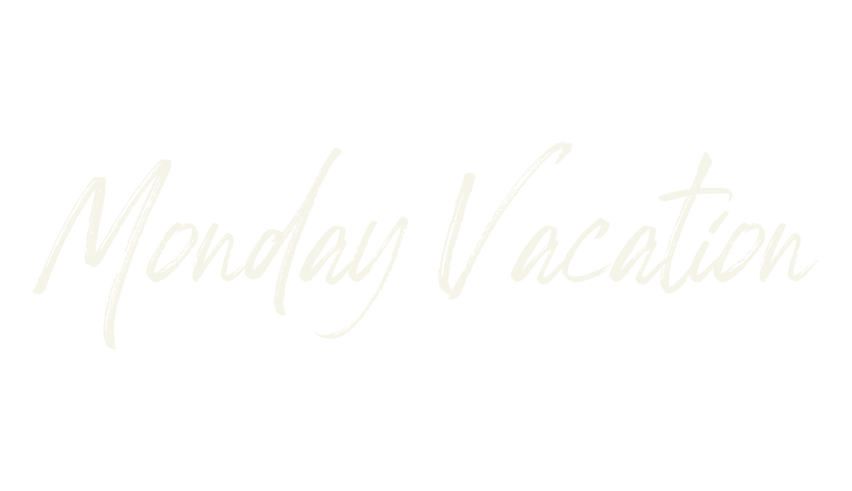 Monday Vacation, fashion script font preview