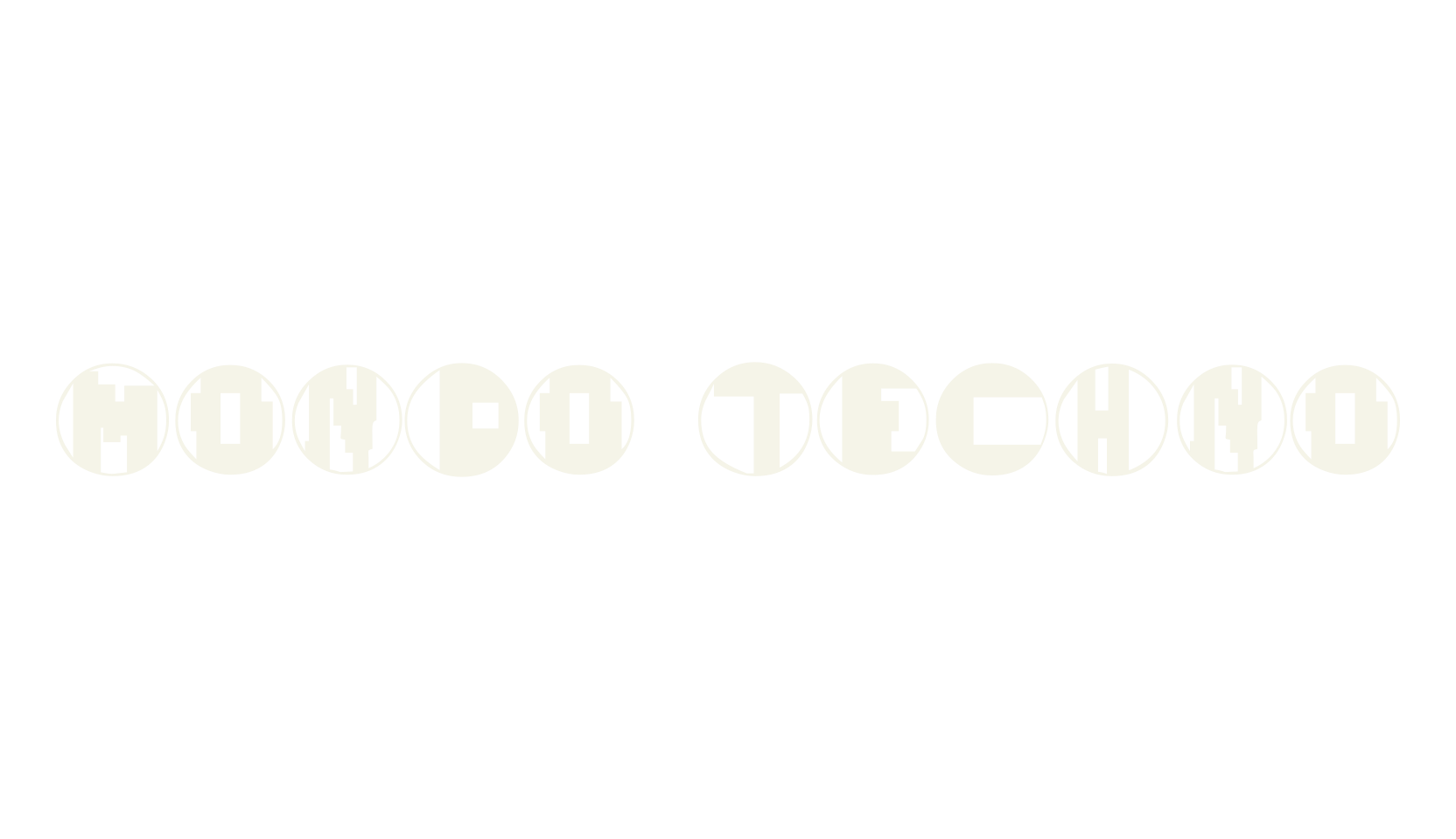 Mondo Techno, circles font preview