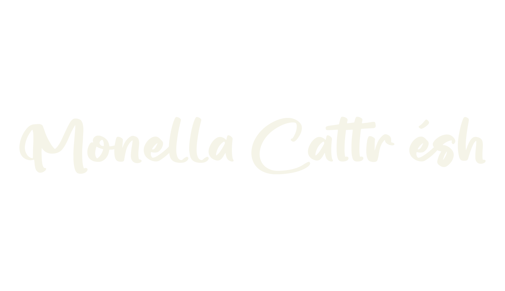 Monella Cattr ésh, bold font preview