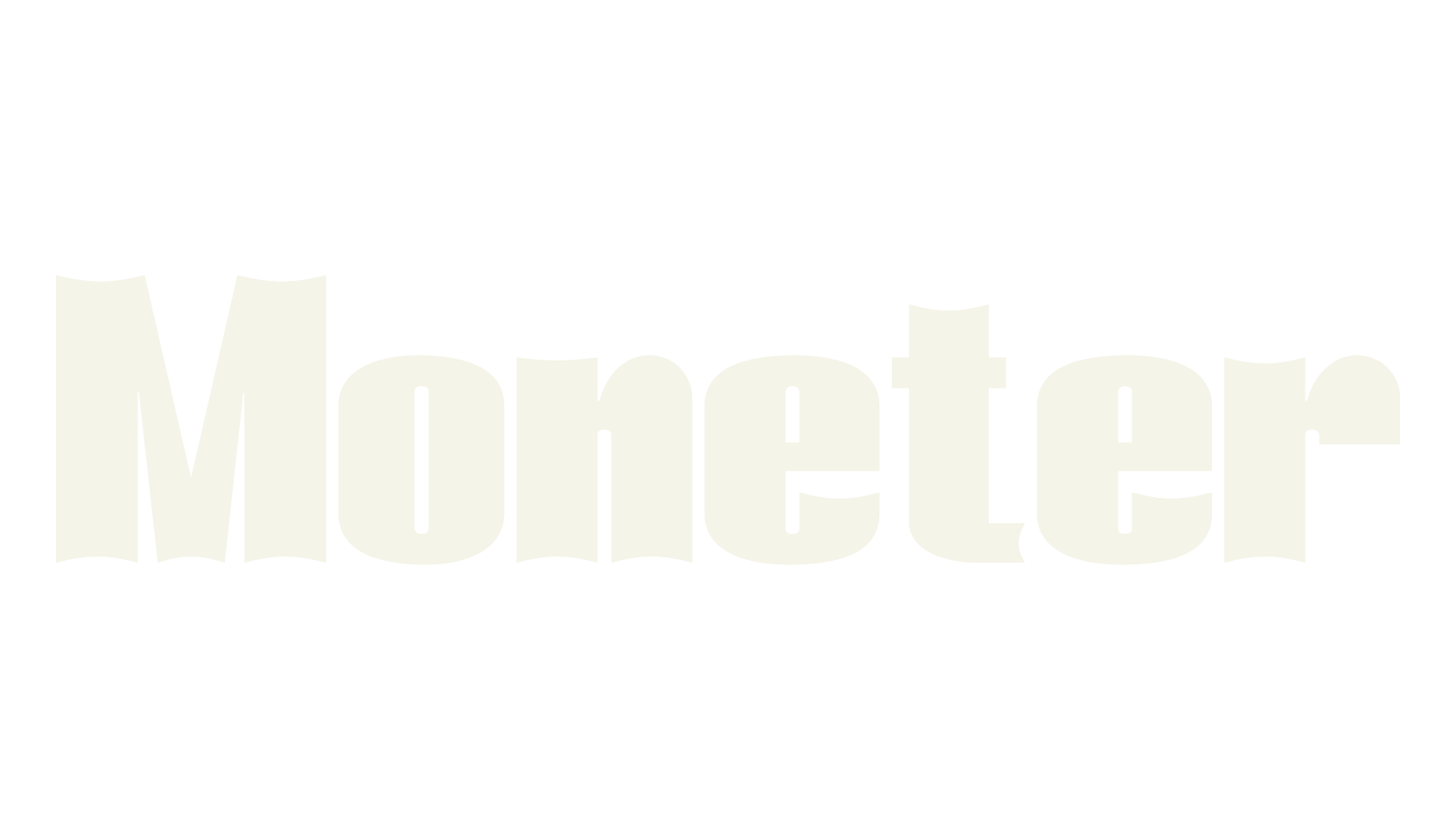 Moneter, album cover font preview