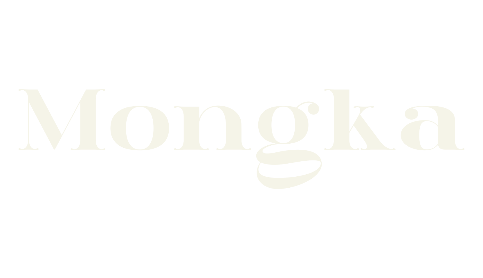 Mongka, classic font preview