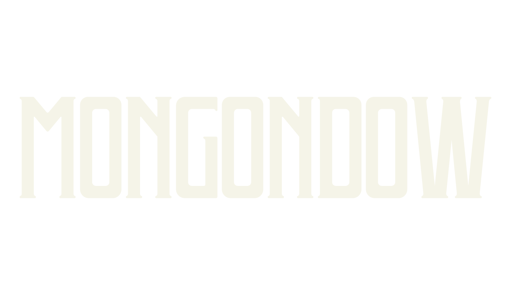 MONGONDOW, serif font preview
