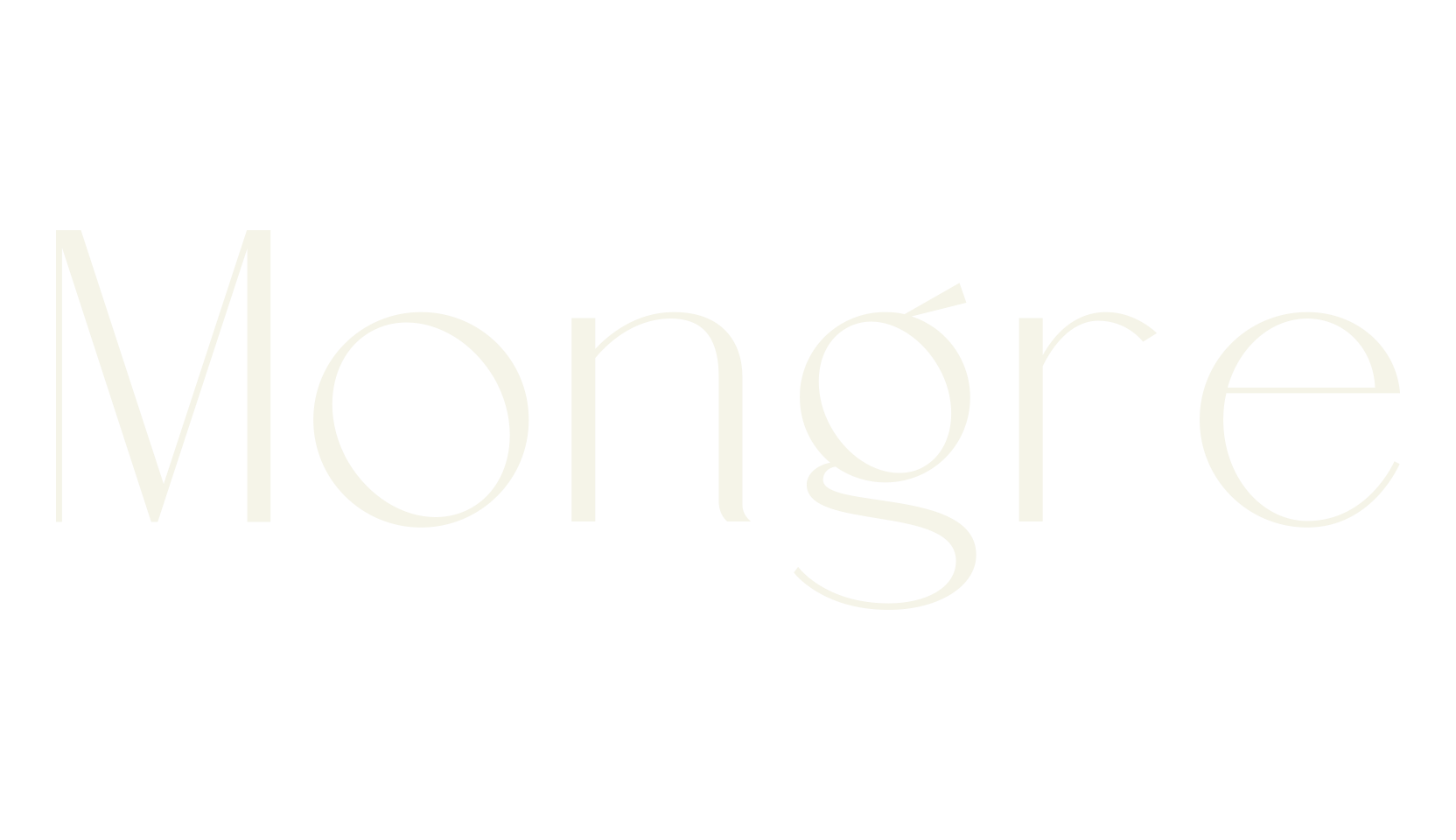 Mongre, sans serif font preview