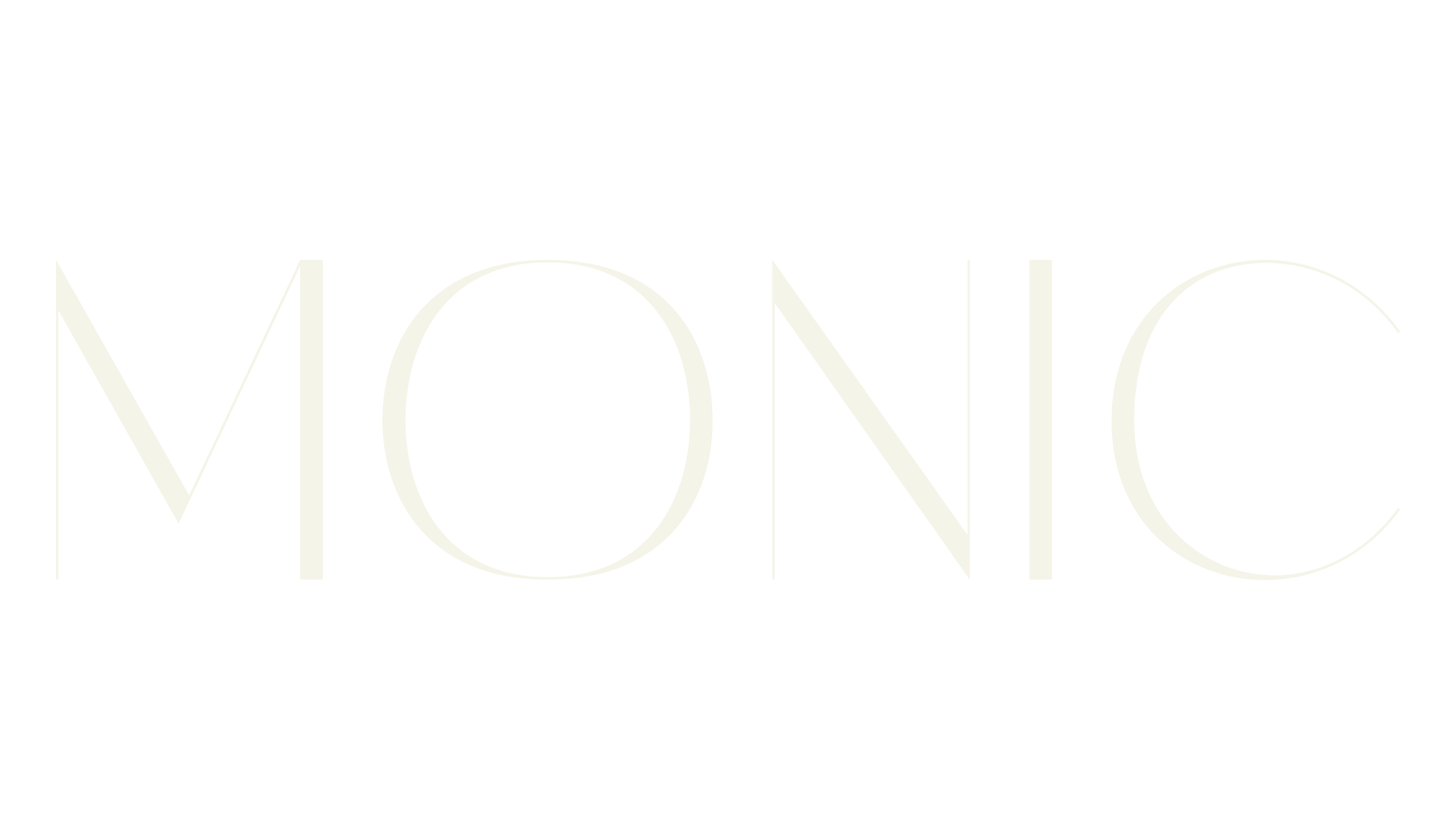 Monic, modern font preview