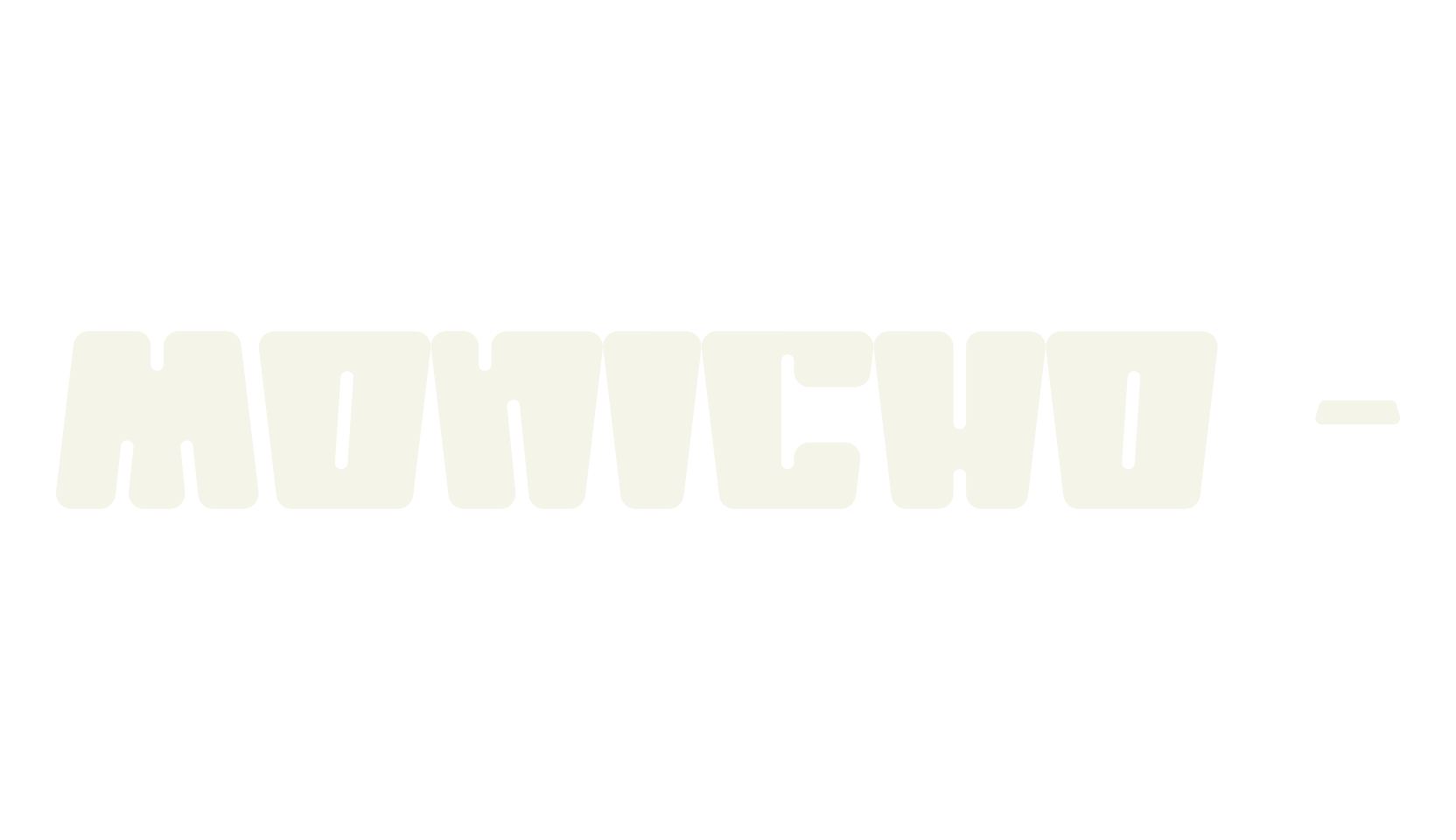 Monicho -, bold font preview