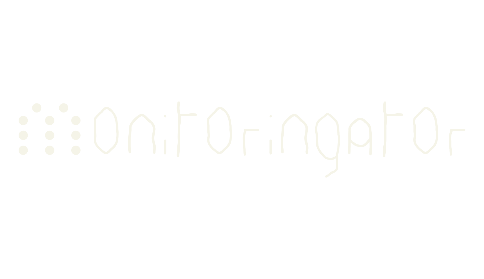 Monitoringator, dotted font preview