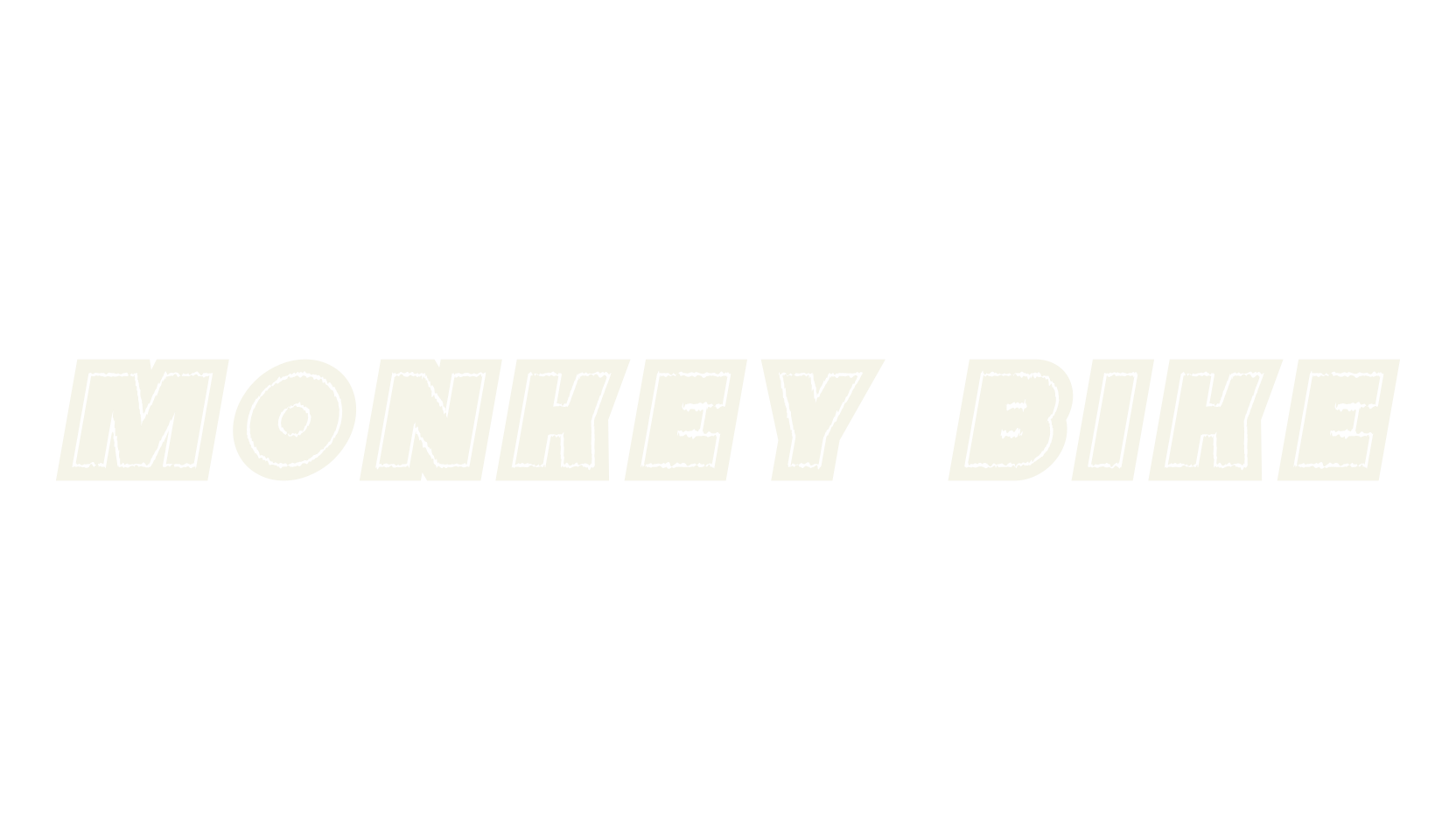 Monkey Bike, cool font preview
