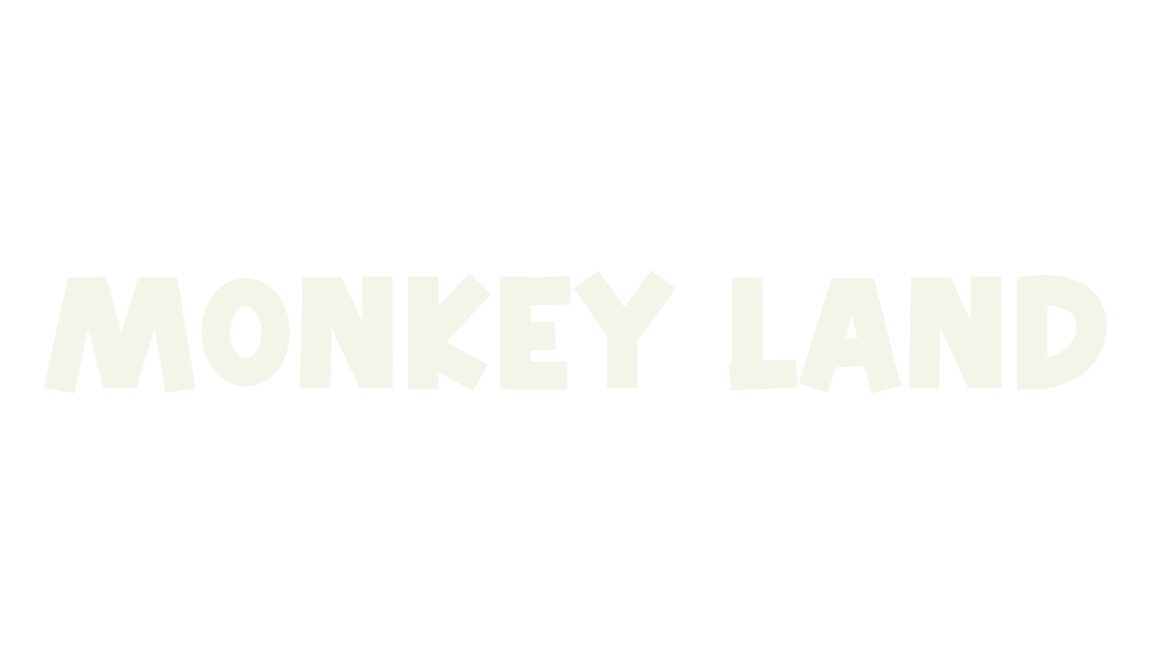 Monkey Land, cartoon font preview