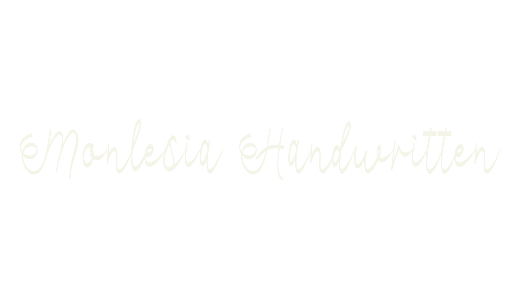 Monlesia Handwritten, handwriting font preview