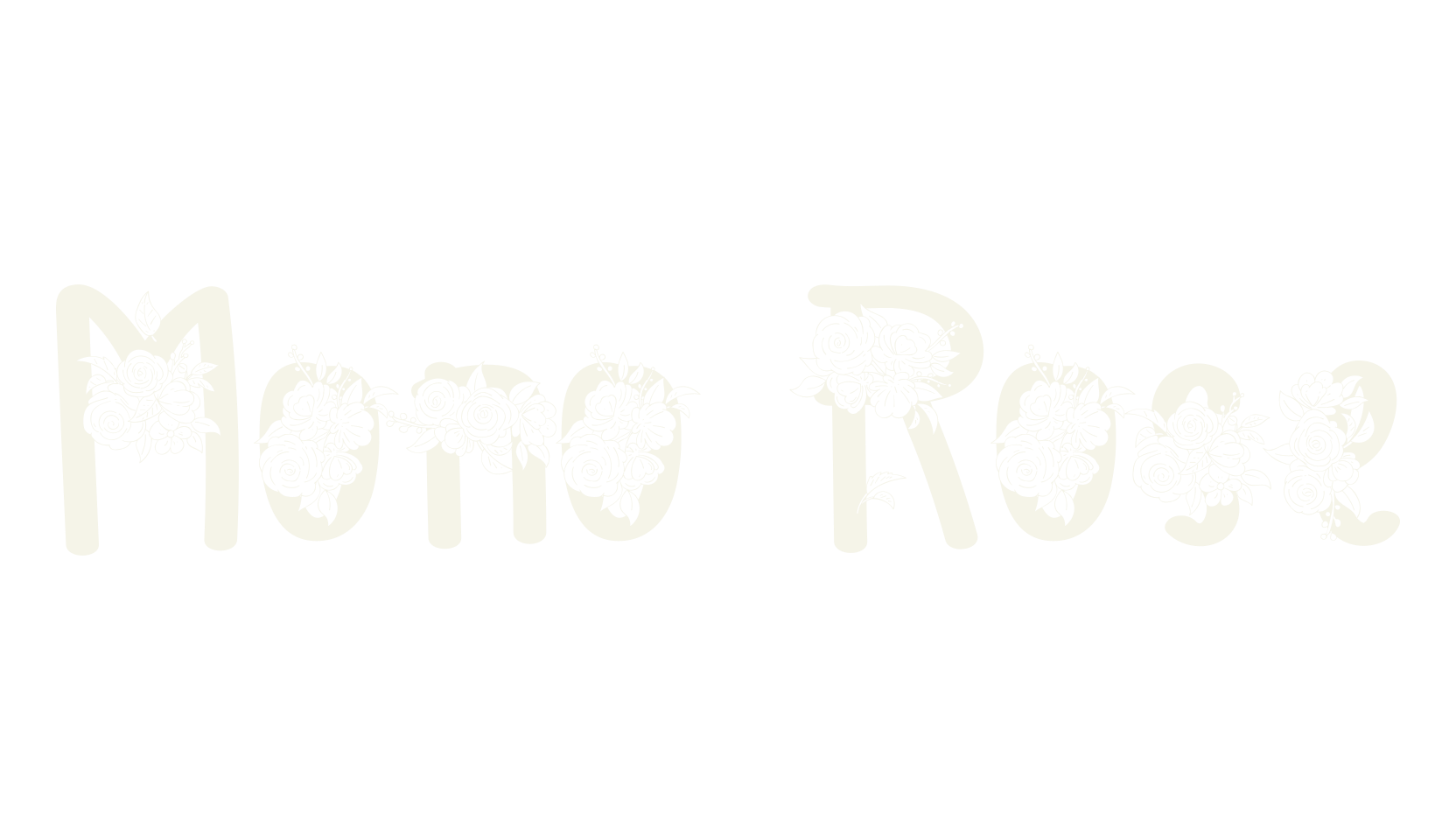 Mono Rose, flower font preview