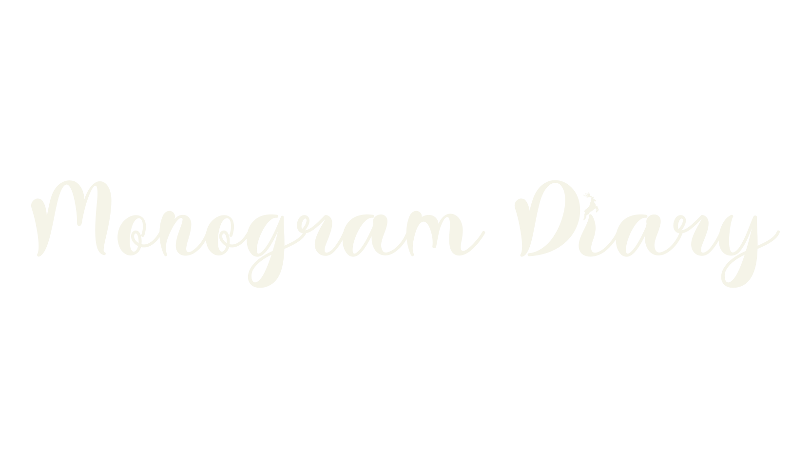 Monogram Diary, monogram font preview