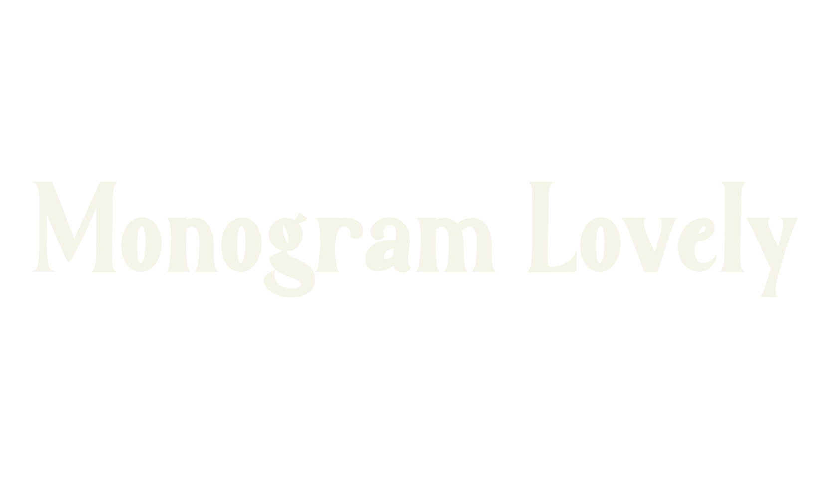 Monogram Lovely, monogram font preview
