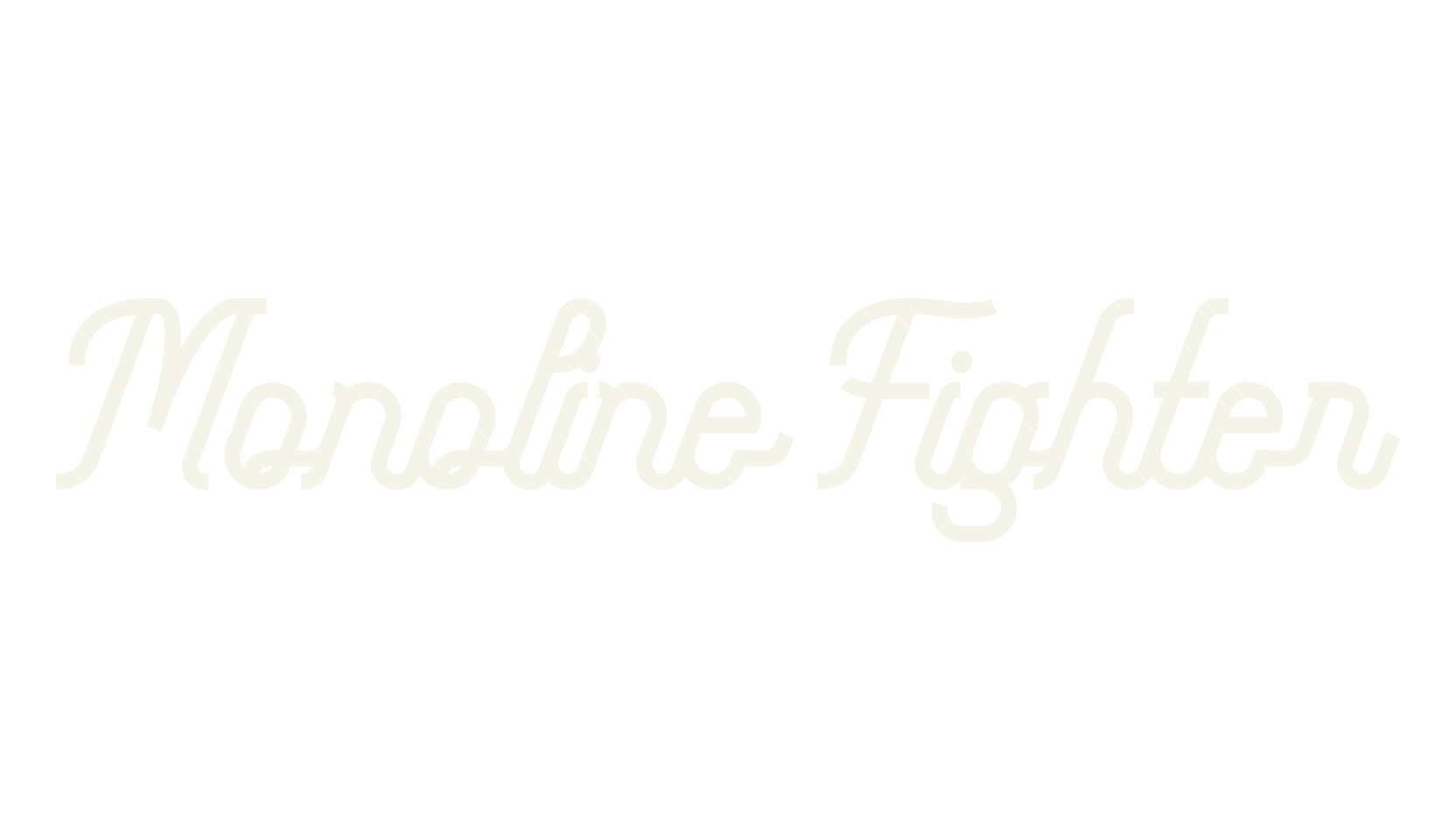 Monoline Fighter, fashion script font preview