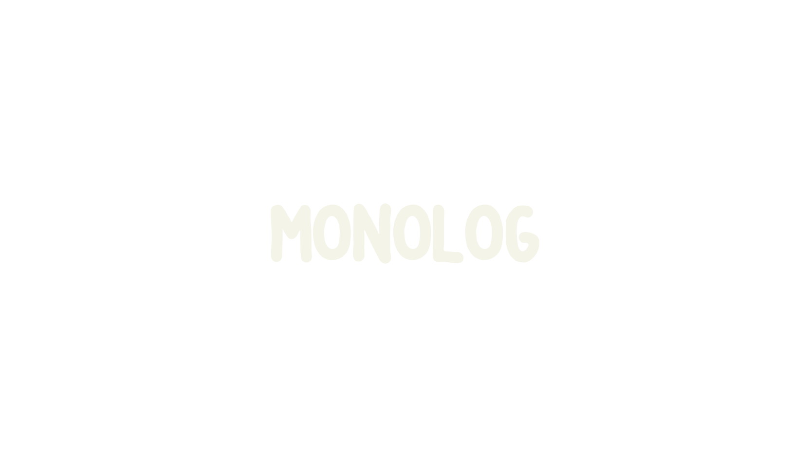 MONOLOG, cute font preview