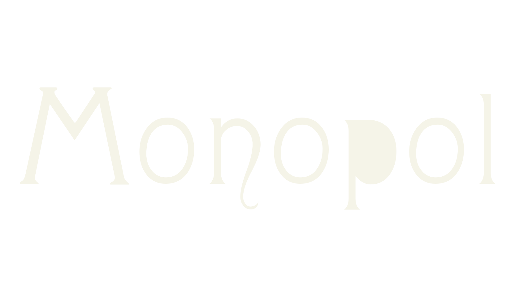 Monopol, display market font preview