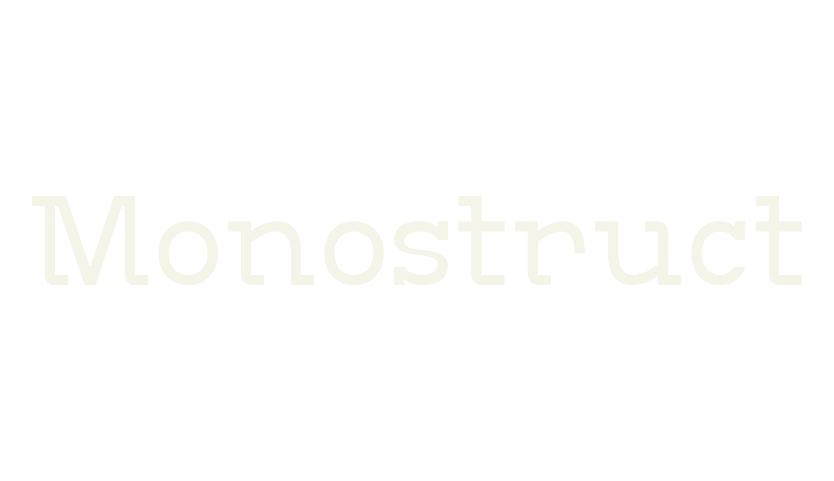 Monostruct, serif font preview
