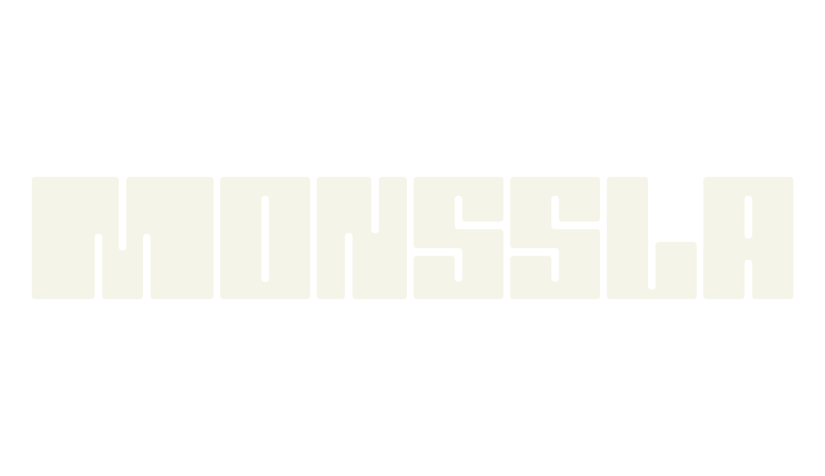 Monssla, block font preview