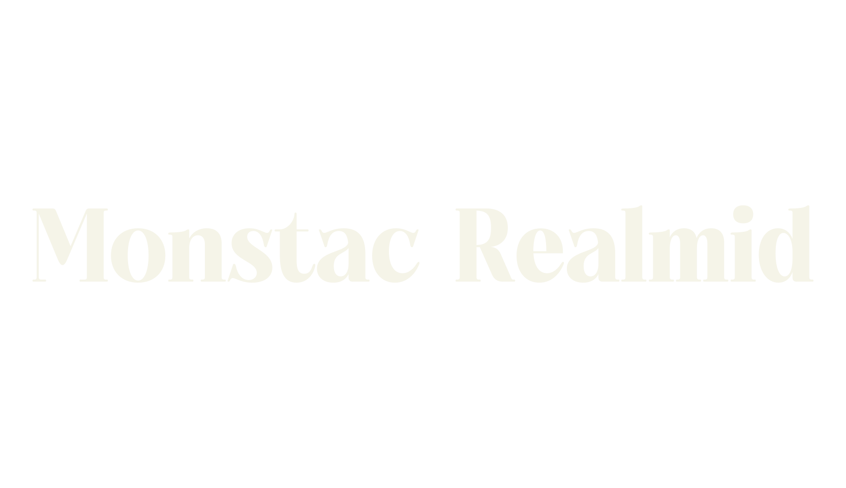 Monstac Realmid, serif font preview