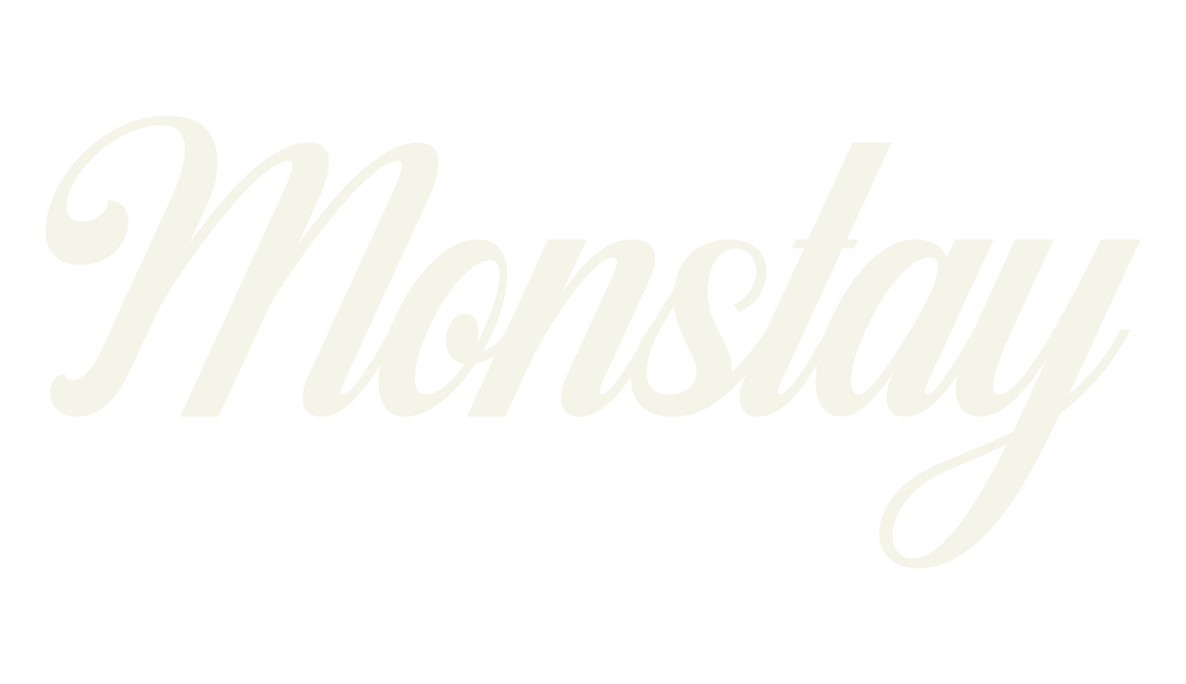 Monstay, calligraphy font preview