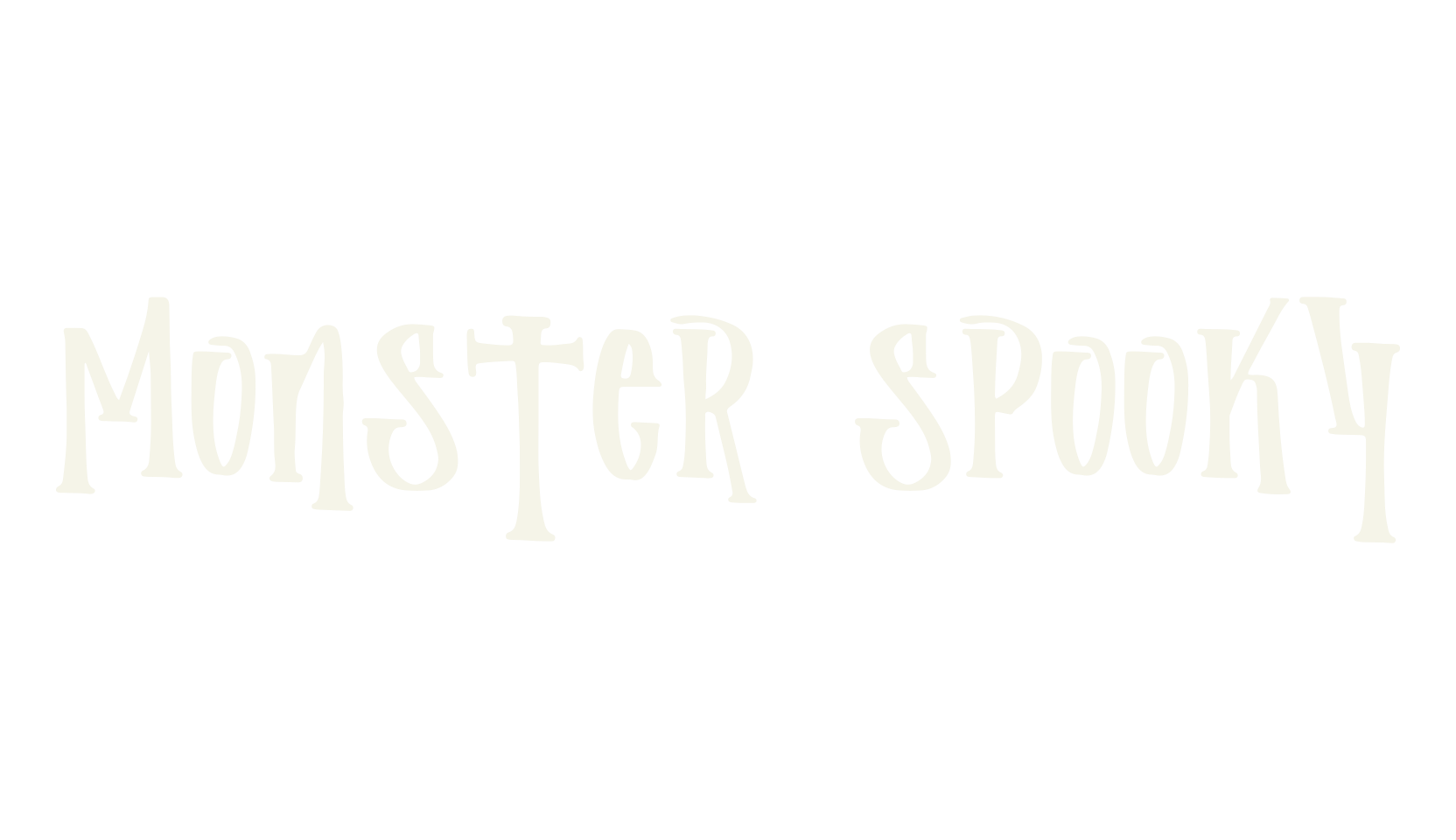 Monster Spooky, spooky font preview