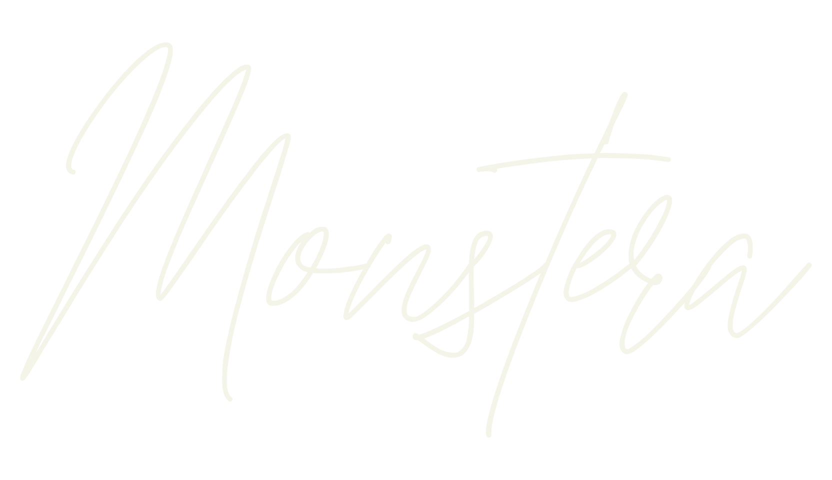 Monstera, fashion script font preview