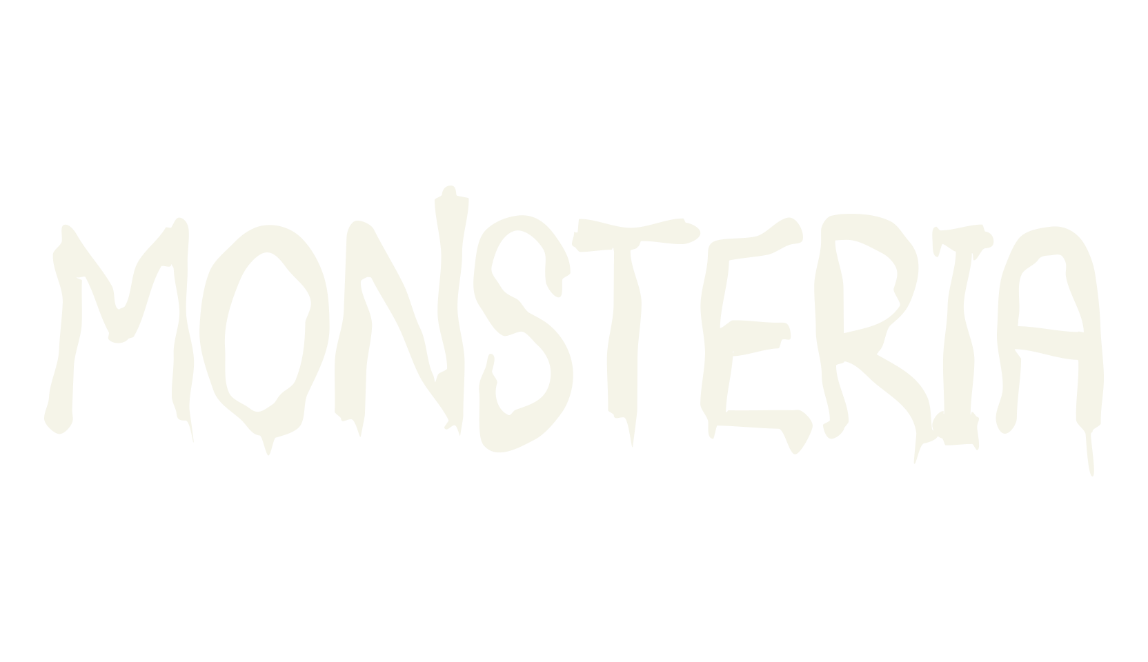 MONSTERIA, creepy font preview