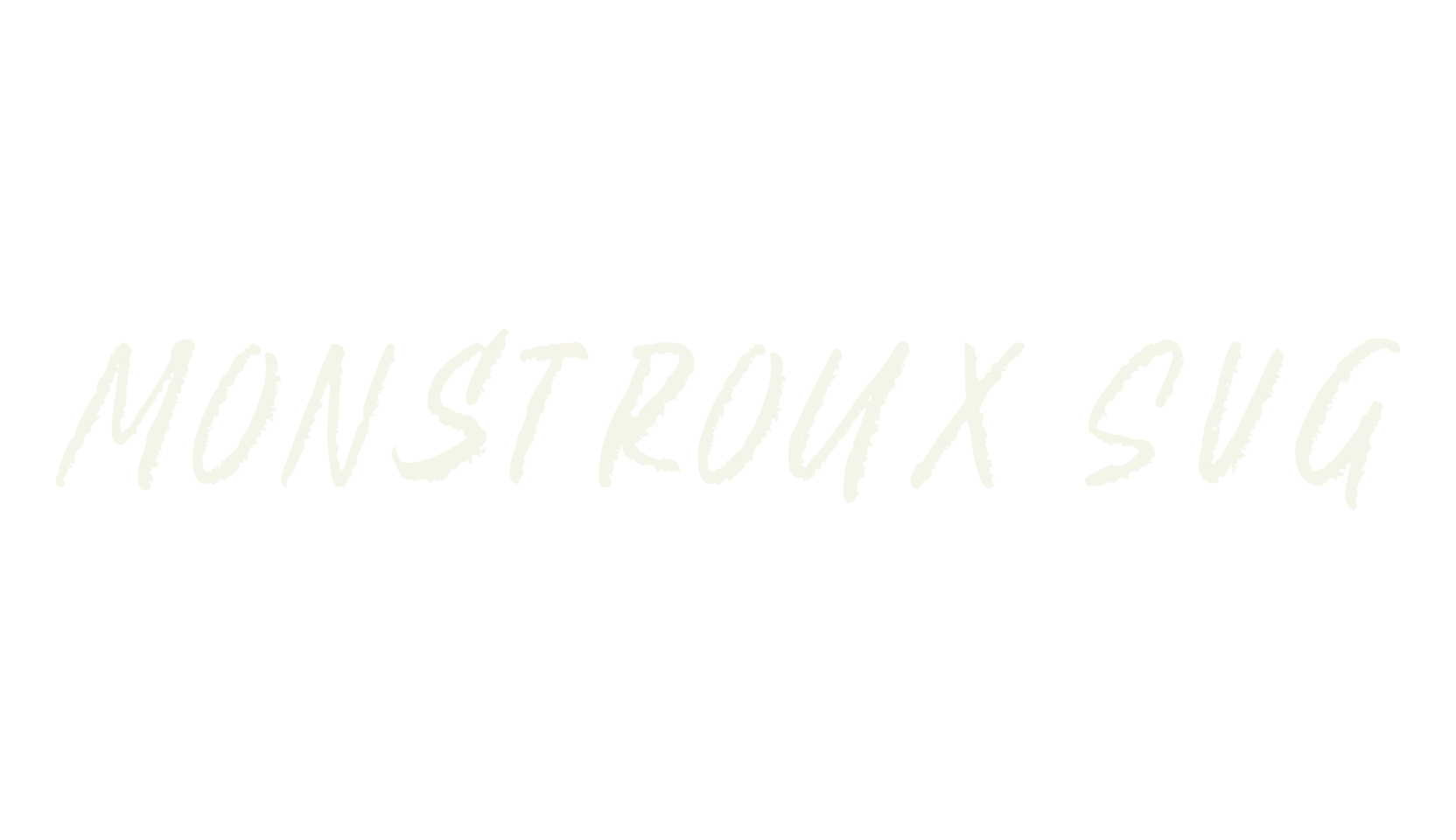 Monstroux SVG, handwritten font preview
