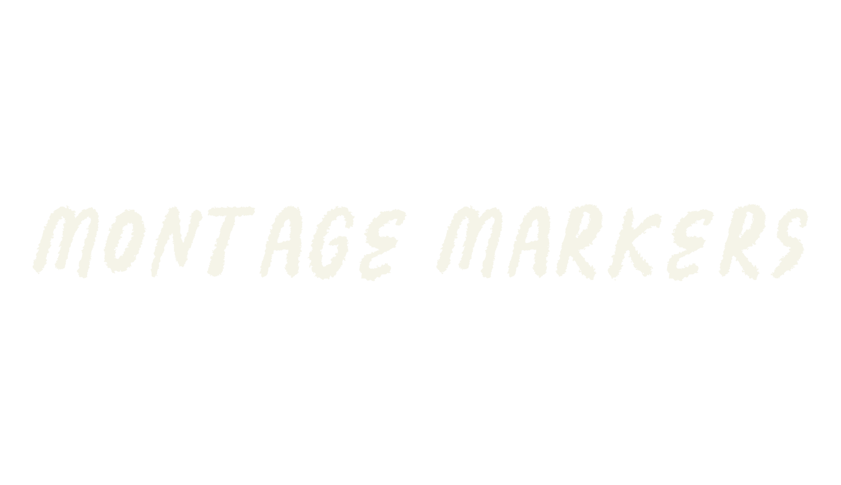 Montage Markers, quirky font preview