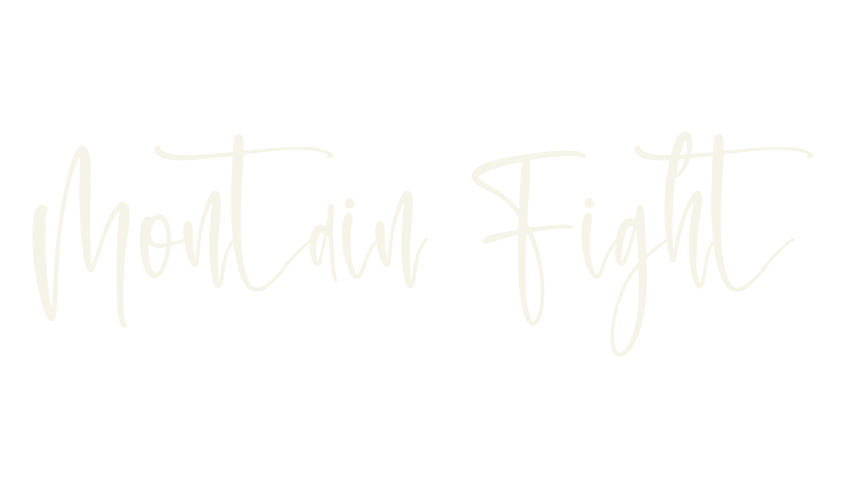 Montain Fight, script font preview